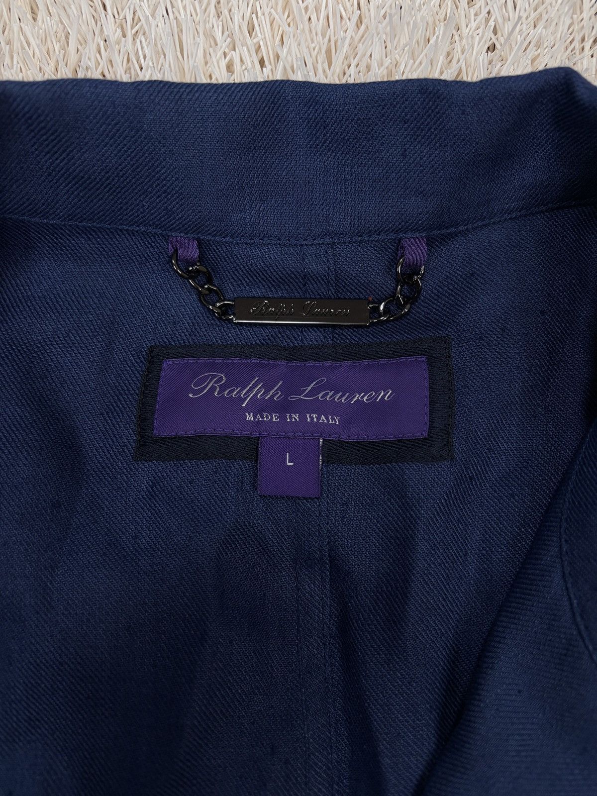Ralph Lauren Purple Label Ralph Lauren Purple Label Linen Toggle Jacket Asher Slub Size US L / EU 52-54 / 3 - 4 Thumbnail