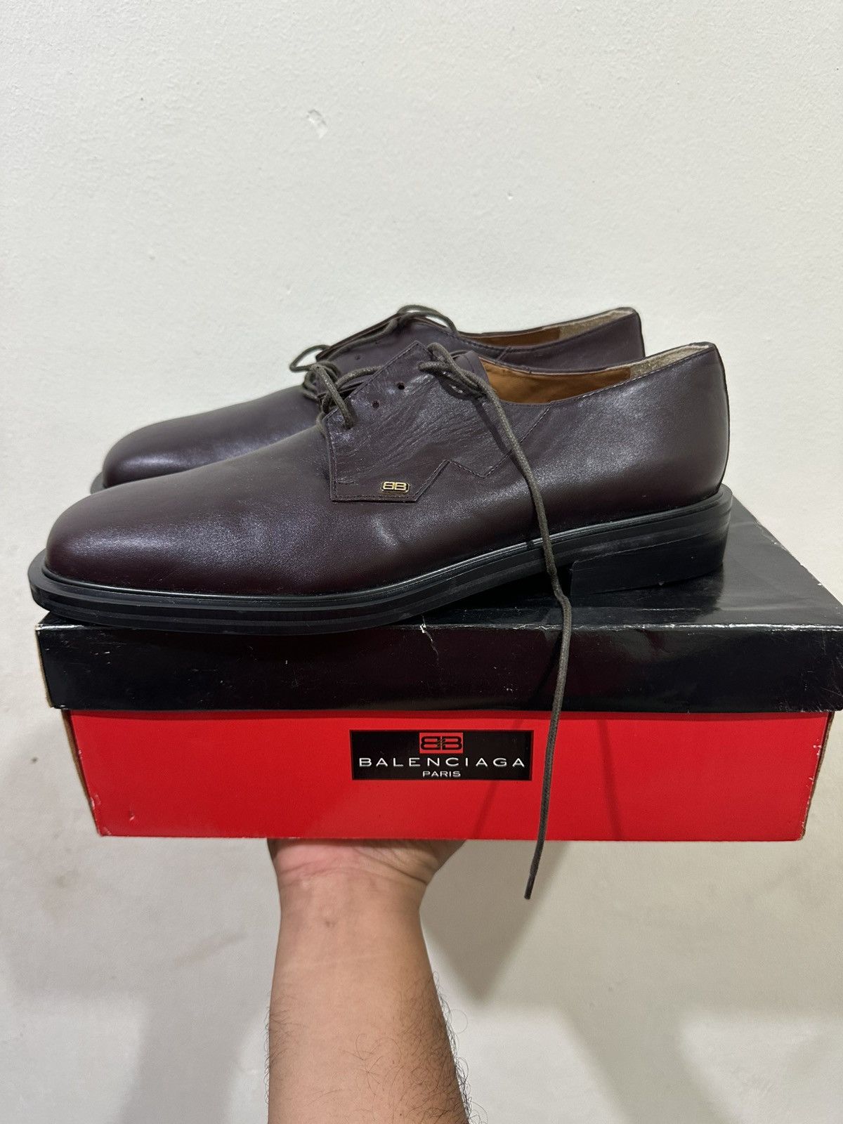 Balenciaga VTG NOS Balenciaga Casual Leather Shoes Size US 9 / EU 42 - 1 Thumbnail