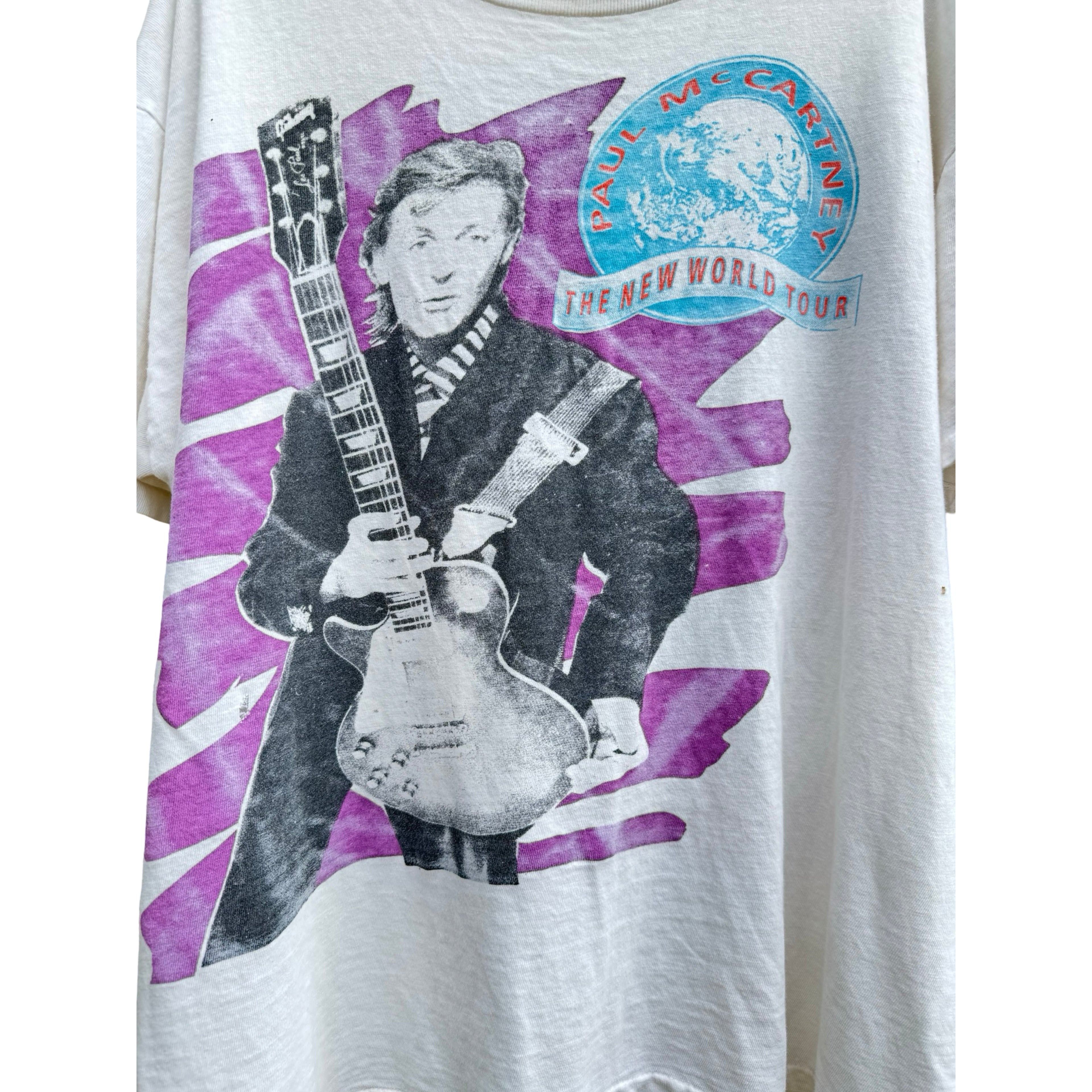 Vintage Paul Mccartney World Tour Tee Size US L / EU 52-54 / 3 - 3 Thumbnail