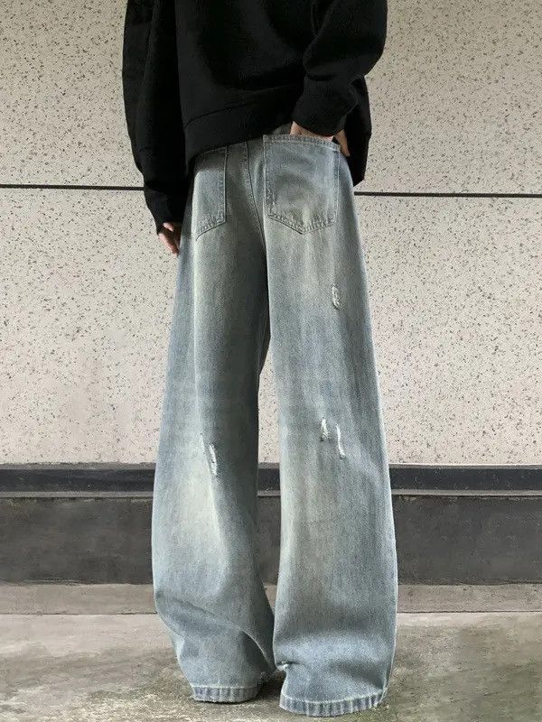 Japanese Brand × Jean Retro loose casual straight leg jeans Size US 32 / EU 48 - 4 Thumbnail