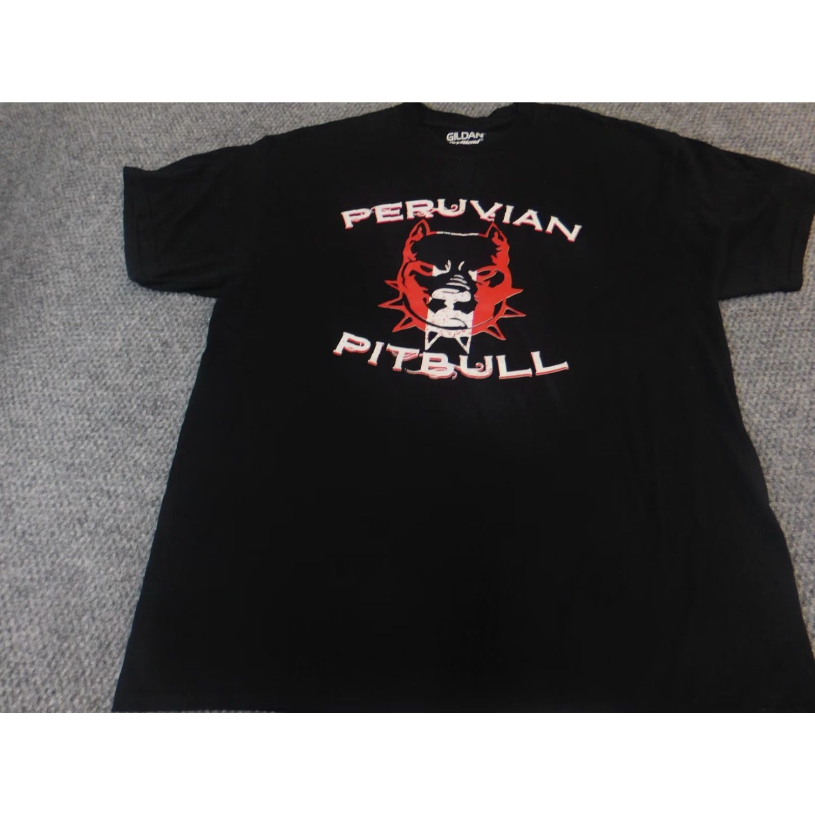 Gildan Gildan Pitbull Mens T Shirt XL Black Cotton Short Sleeve Crew Neck Logo 90s University Mens Regular Relaxed Clothing Size US XL / EU 56 / 4 - 3 Thumbnail