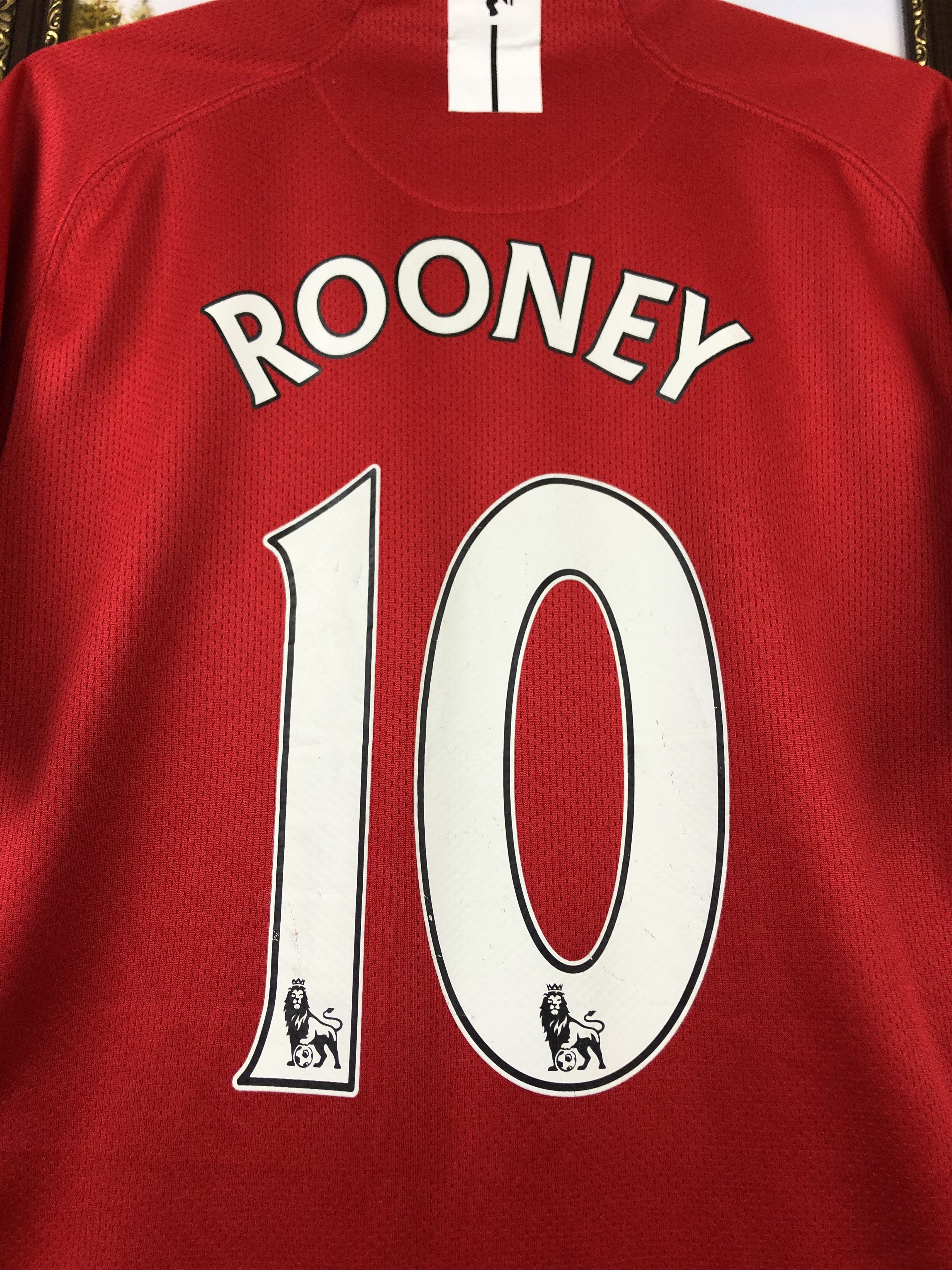 Manchester United football shirt 2007 #10 Rooney Nike Jersey