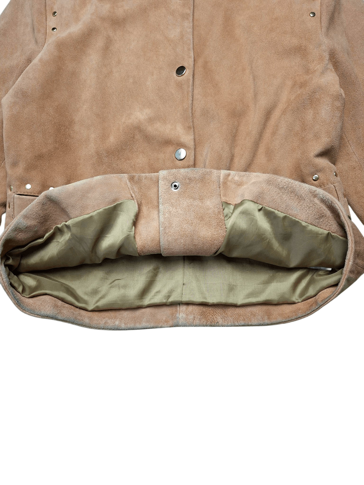 TWINSET TWIN-SET Simona Barbieri Suede Studded Jacket Tan Brown Size S / US 4 / IT 40 - 6 Thumbnail