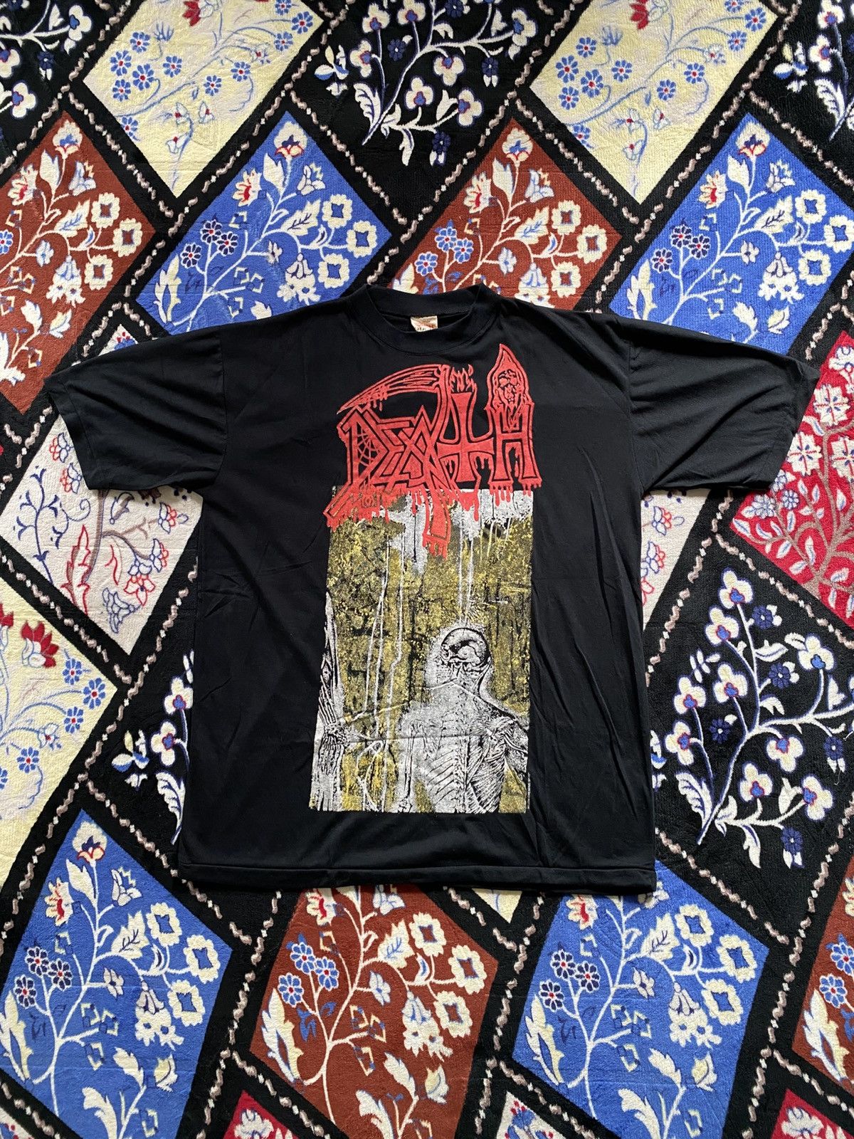 Band Tees Vintage Death Earache Records Tshirt Bootleg 90s Size US L / EU 52-54 / 3 - 1 Thumbnail