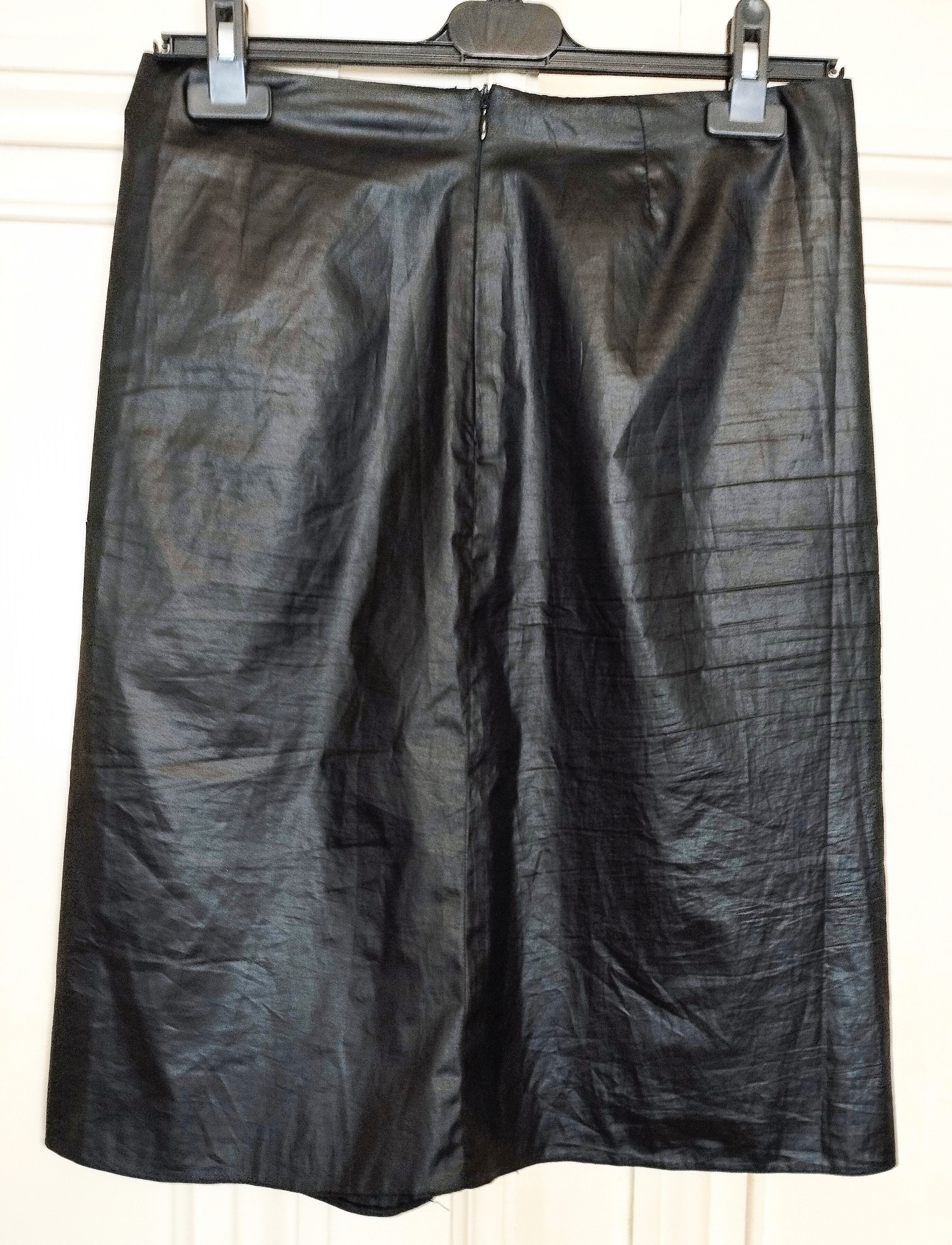 Barbara Bui Barbara Bui Jupe Mutine Glacis Wet Decoupes T S/M Size 27" / US 4 / IT 40 - 9 Thumbnail
