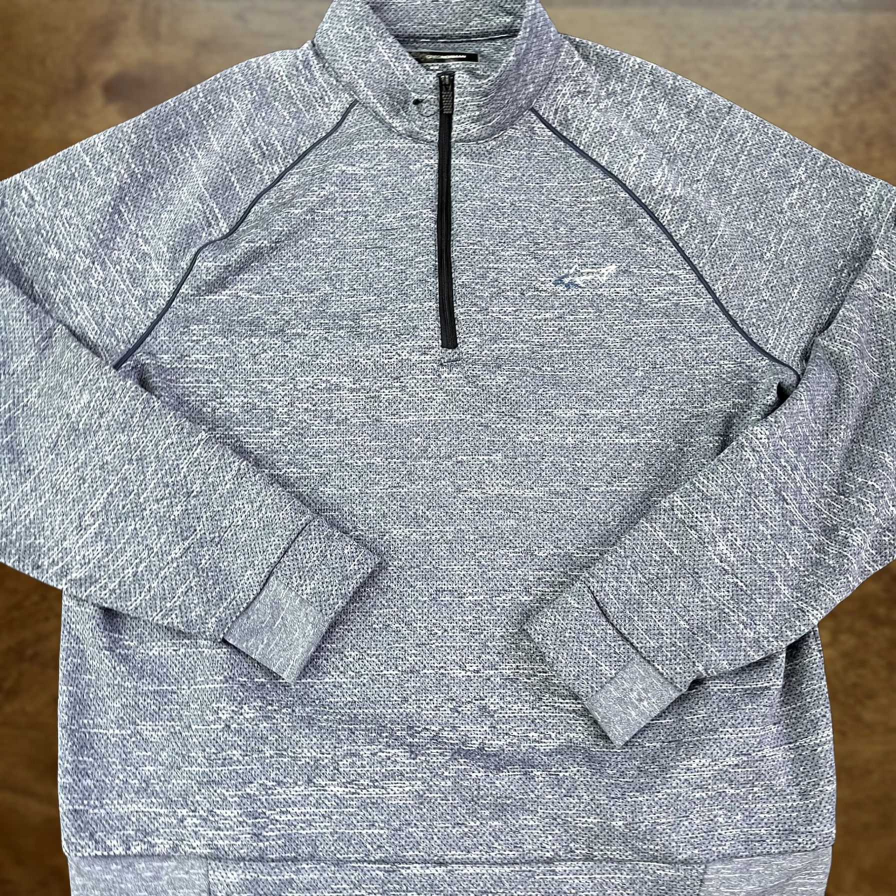 Logo 7 Greg Norman Sweater Mens Medium Gray Quarter Zip Golf Pullover Shark Logo Size US M / EU 48-50 / 2 - 1 Thumbnail