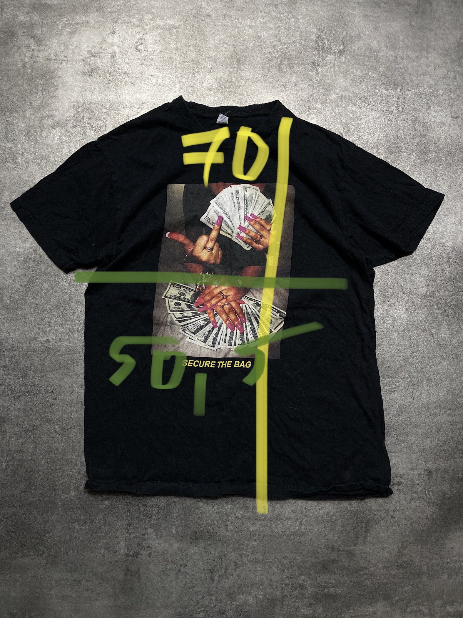 Vintage 🔥Offers🔥Secure The Bag T-Shirt Streetwear Hype Spellout Size US M / EU 48-50 / 2 - 6 Thumbnail