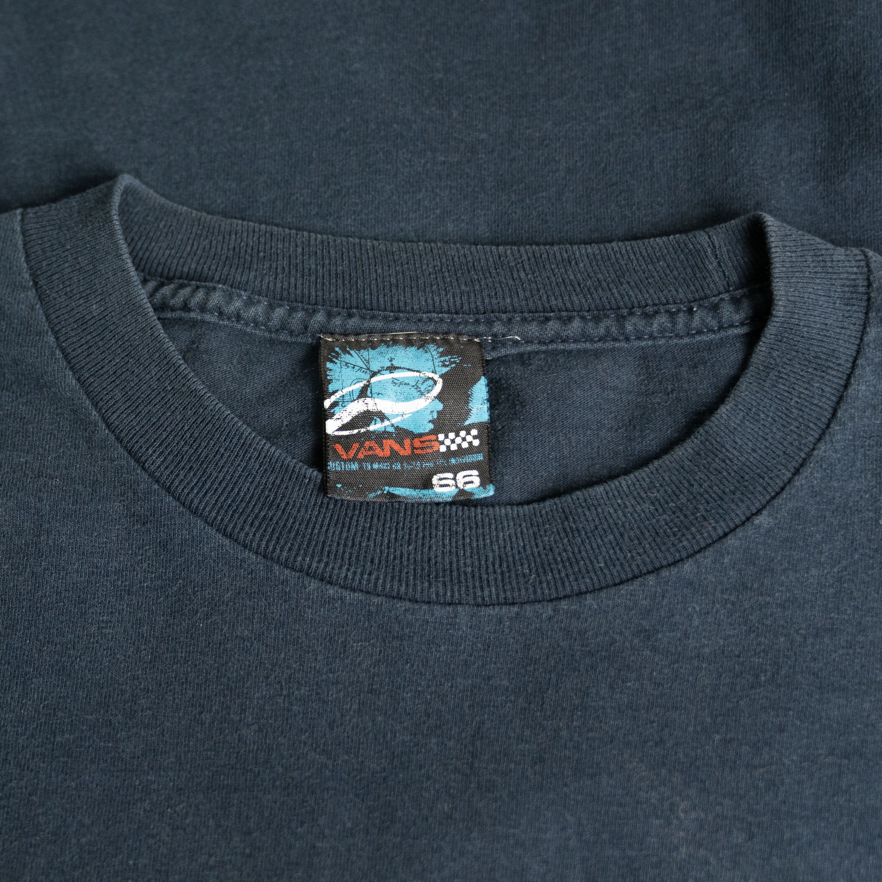 Vans × Vintage Vintage 1990's Vans Long Sleeve Tee Shirt Size US L / EU 52-54 / 3 - 3 Thumbnail
