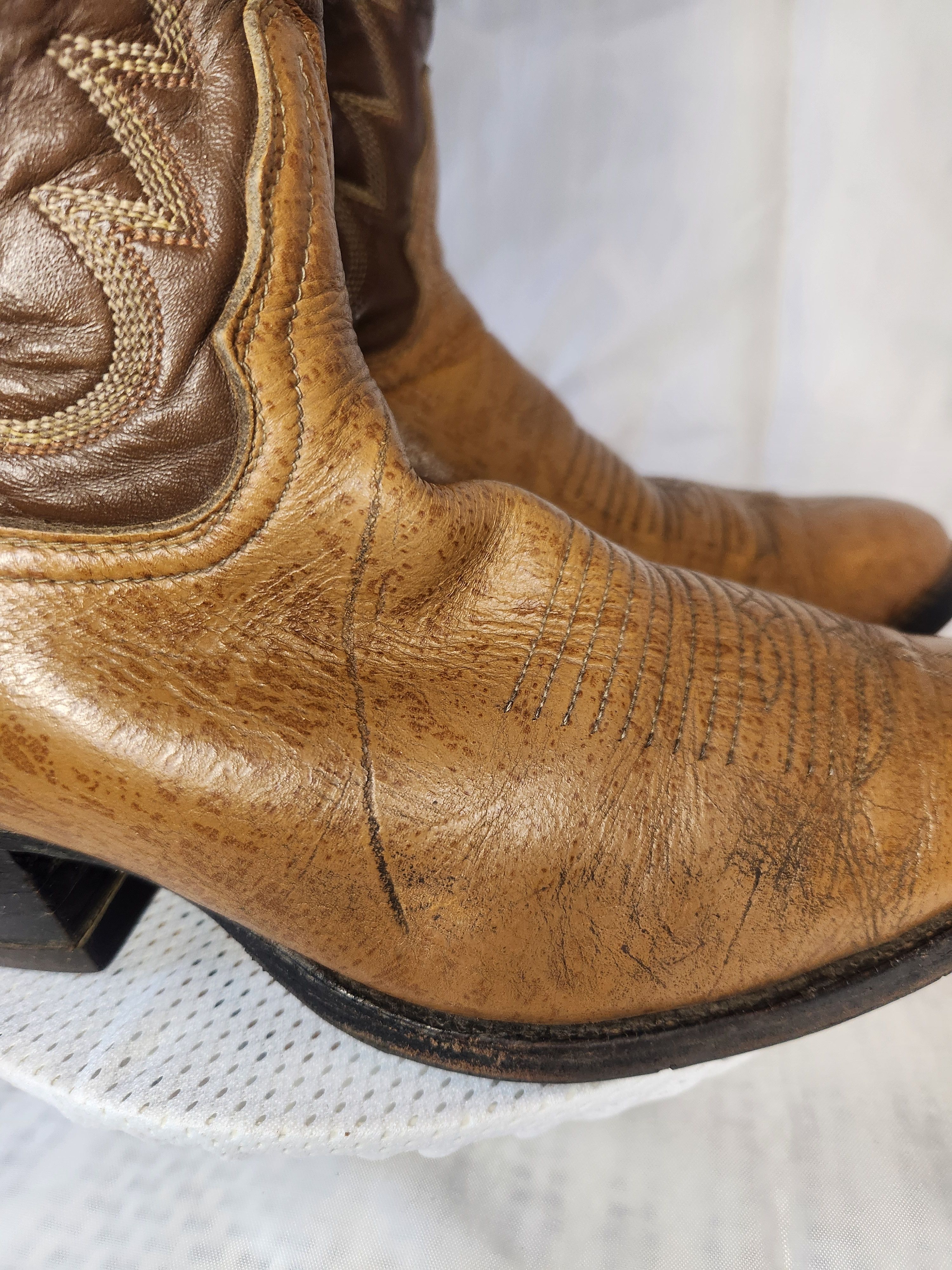 Tony Lama 2 TONES WESTERN COWBOY VINTAGE 80'S Size US 8 / EU 41 - 8 Thumbnail