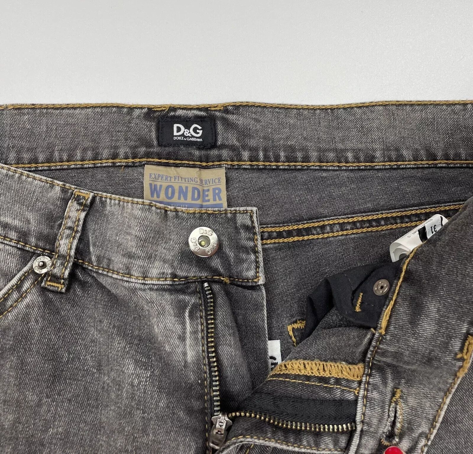 Dolce & Gabbana D&G Dolce and Gabbana Wonder Women Very Low Rise Tight Jeans Size 31" - 8 Thumbnail