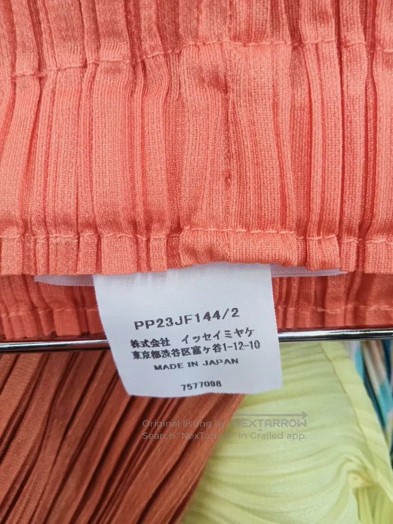 Issey Miyake Issey Miyake Orange Pleated Top Size L / US 10 / IT 46 - 6 Thumbnail