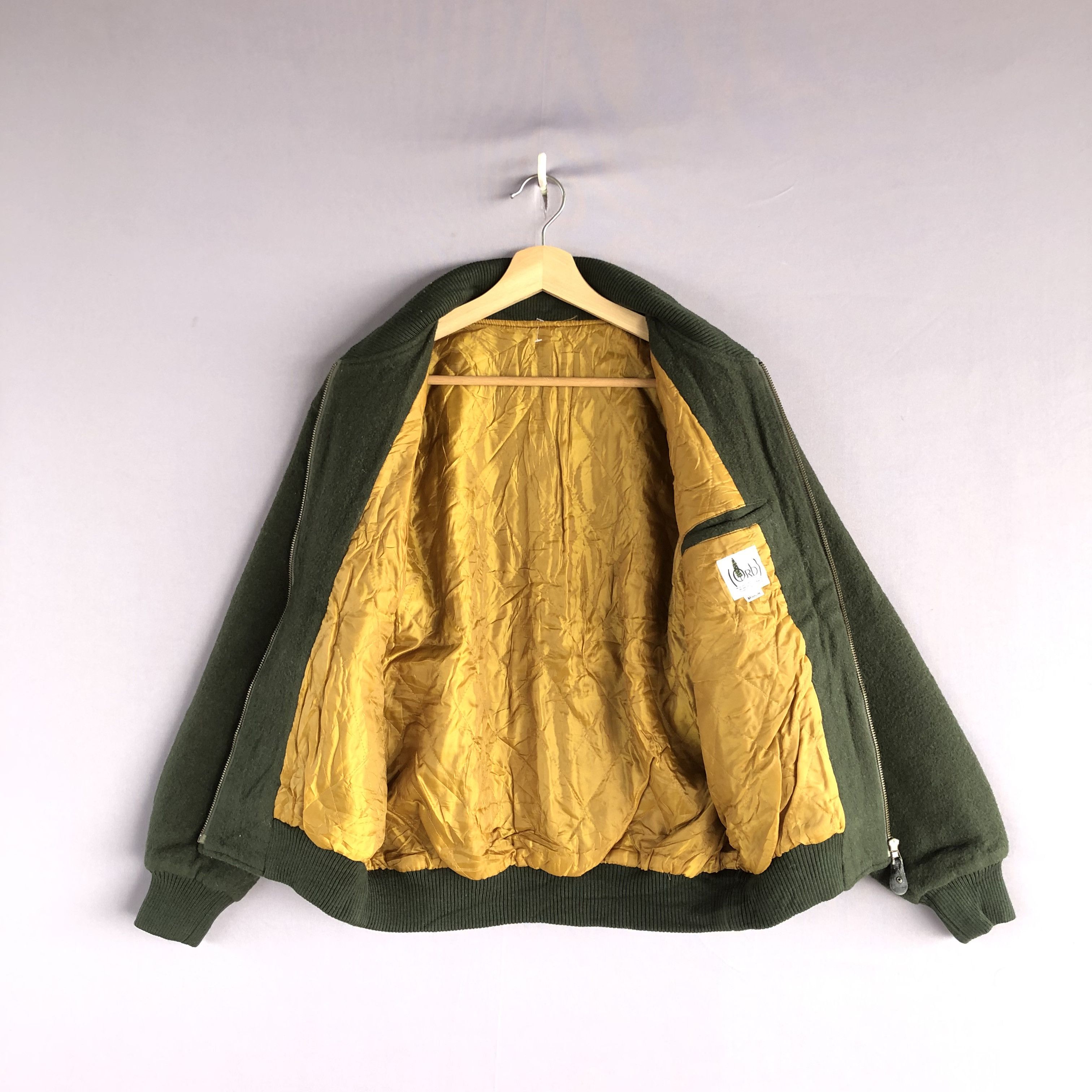 Japanese Brand × Vintage Vintage 80s Orb Japanese Wool Varsity Quilted Jackets Size US M / EU 48-50 / 2 - 5 Thumbnail