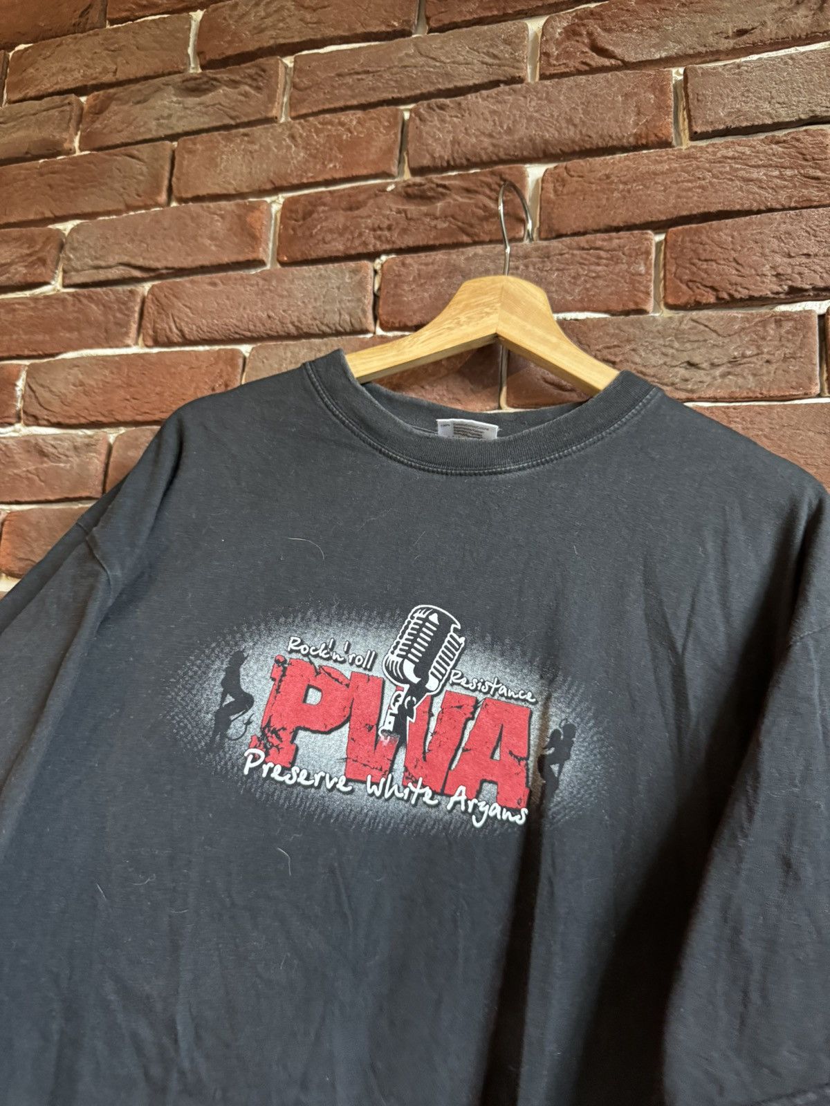 Band Tees Rare Vintage P.W.A. Preserve White Aryans Out Order Band Tee Size US XXL / EU 58 / 5 - 8 Thumbnail