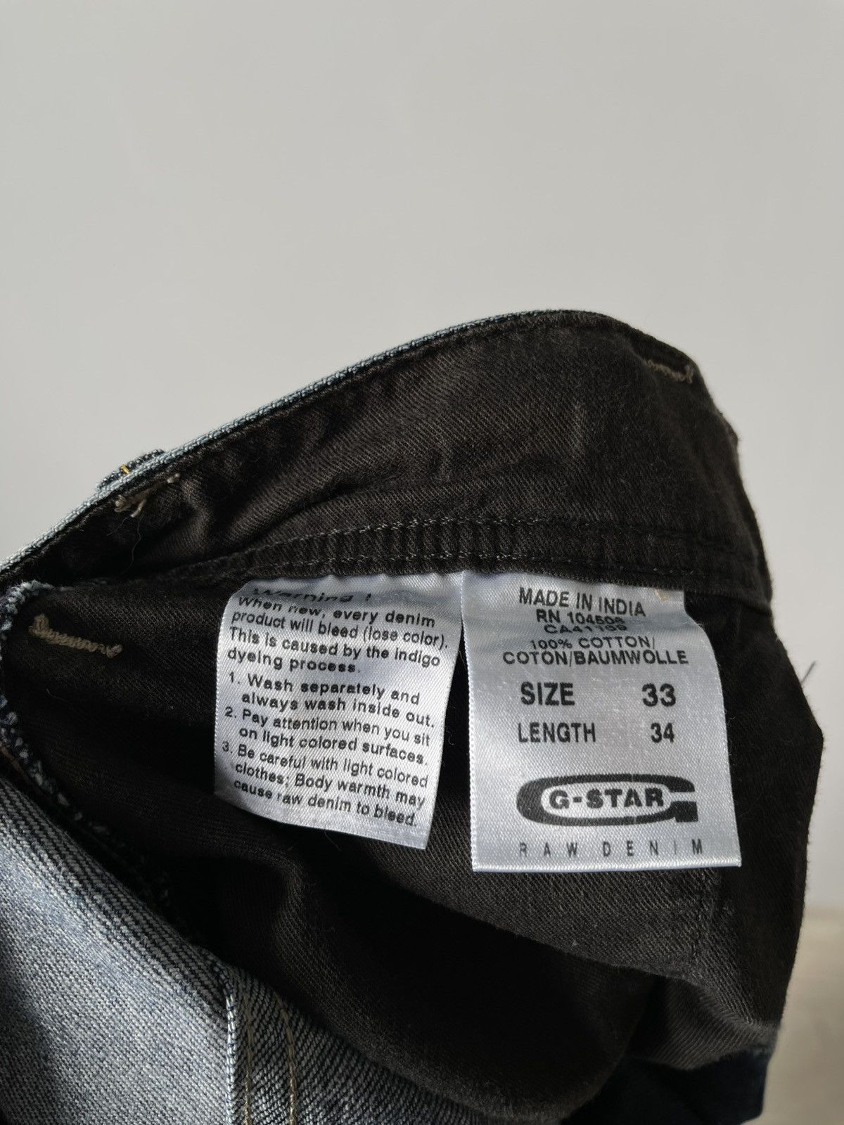 G-Star G-Star Raw Patchwork Double Knee Faded Denim Y2k Jeans Size US 33 - 12 Thumbnail