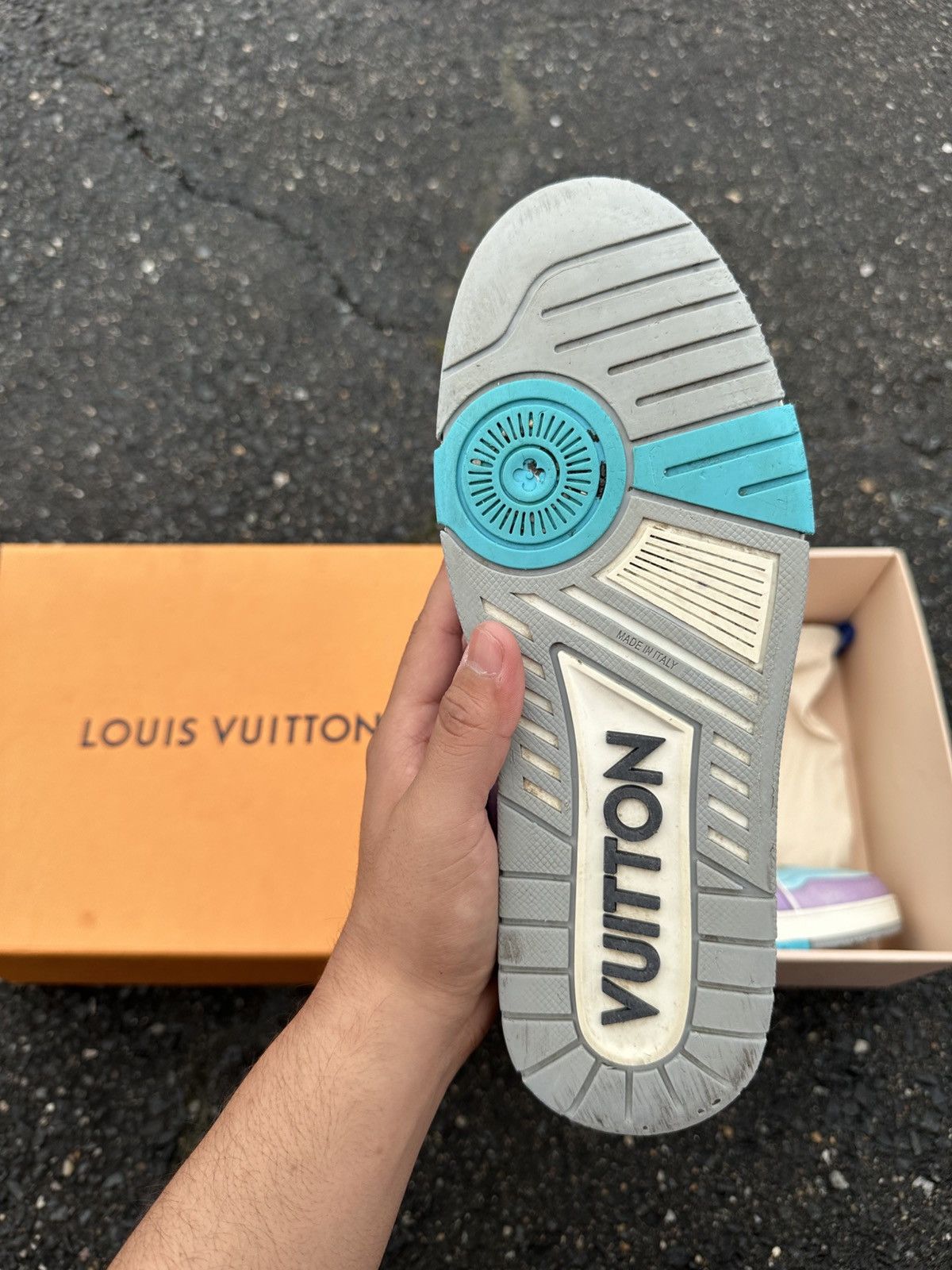 Louis Vuitton Louis Vuttion Trainer Purple/Blue Size US 8 / EU 41 - 11 Thumbnail