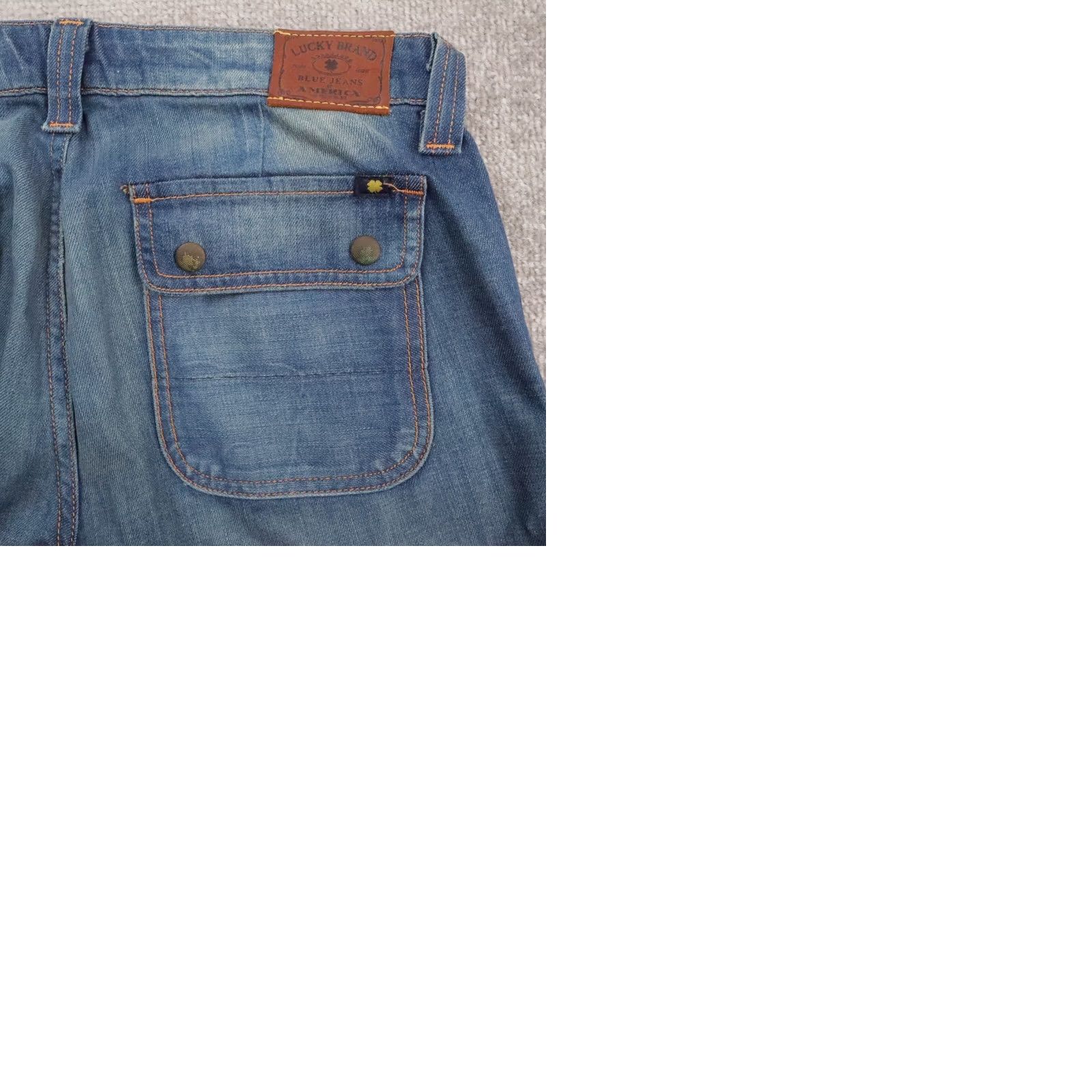 Lucky Brand Women's Lucky Brand Charlie Flare Jeans 8 29 Low Rise Blue Denim Abbey Trouser Size 29" - 10 Thumbnail
