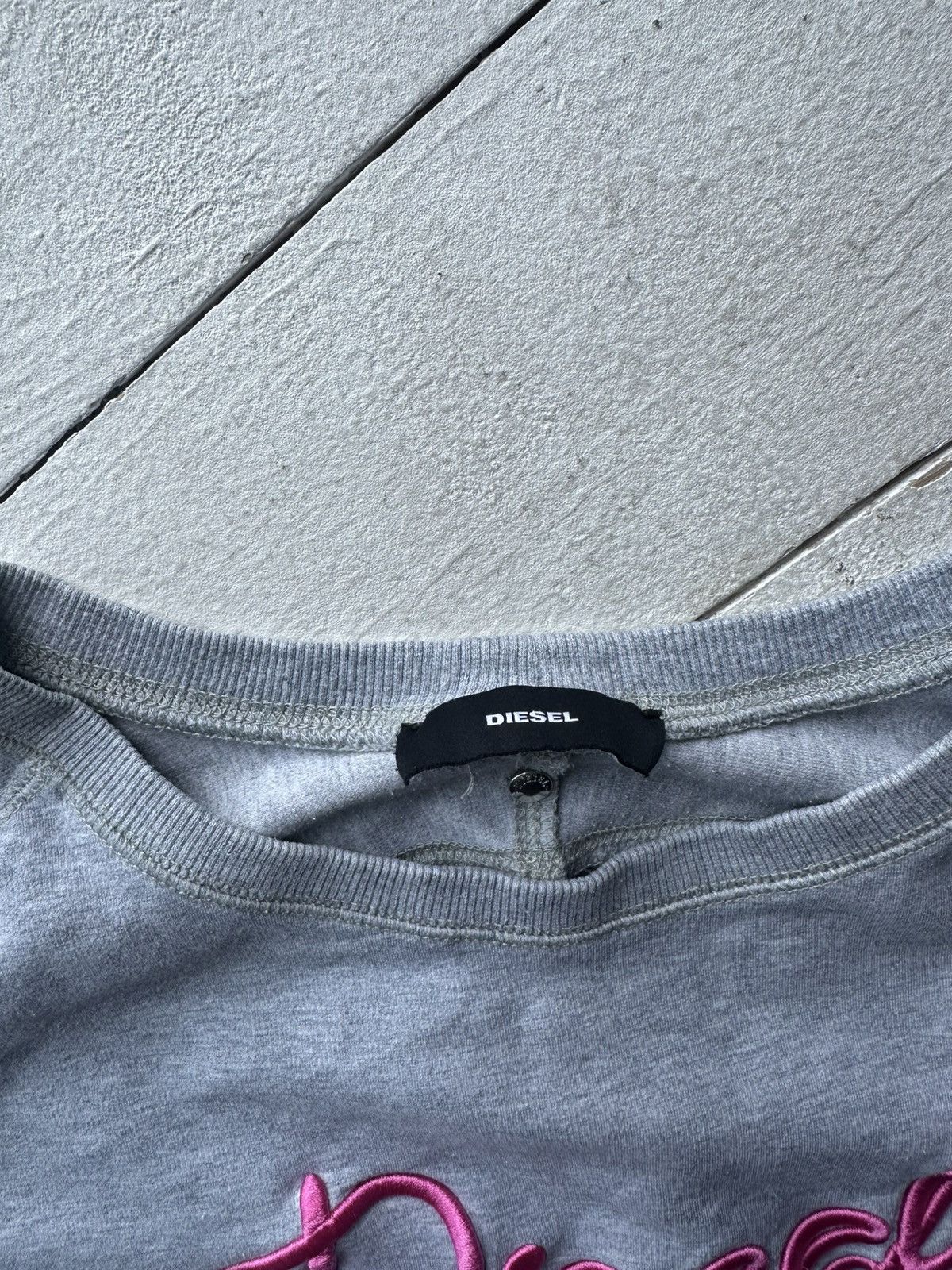 Diesel 🚨DIESEL BIG LOGO RARE AVANT GARDE HOODIE Y2K BOXY Size S / US 4 / IT 40 - 6 Thumbnail