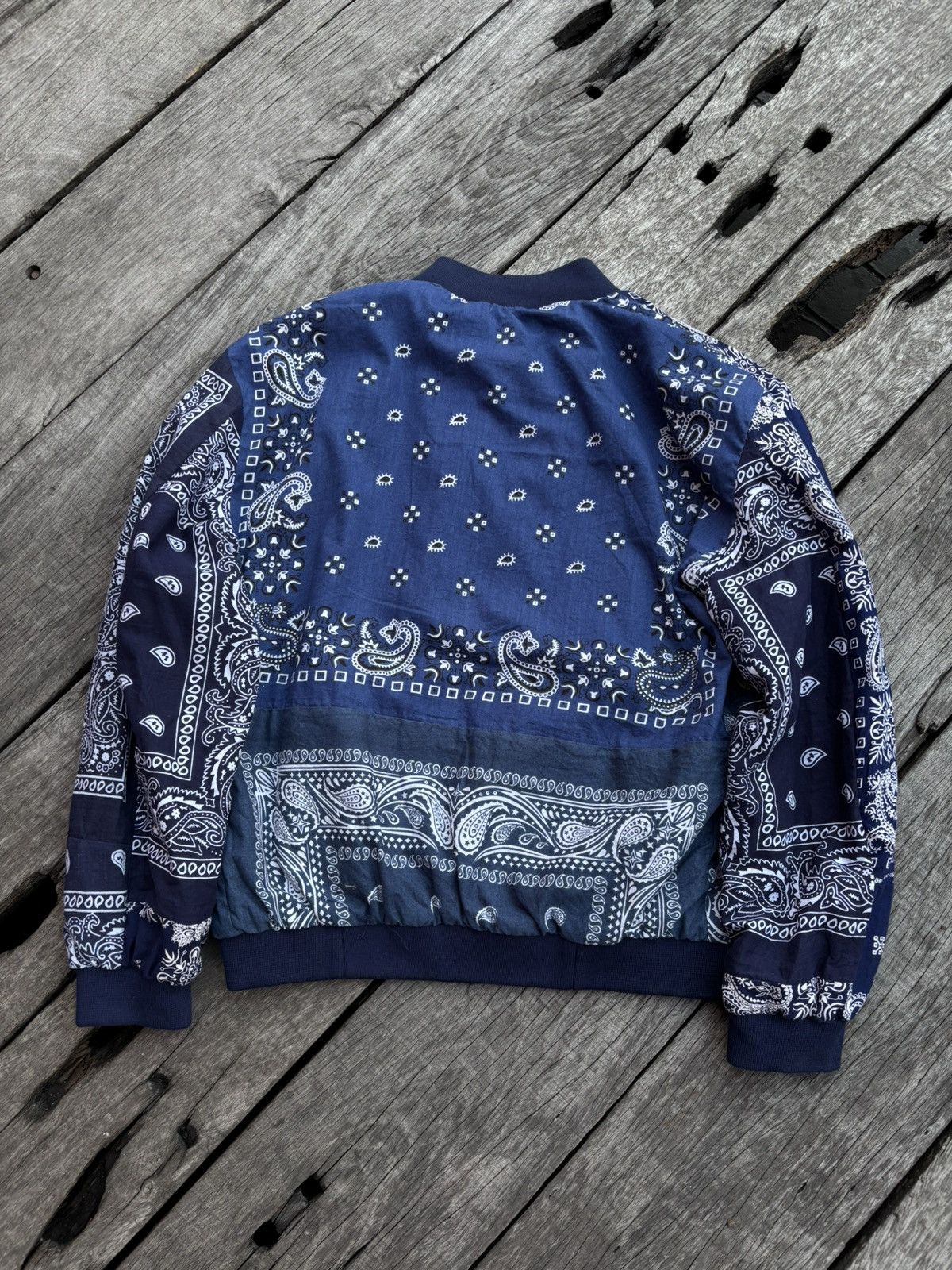 Handmade Bandana Navy Custom Made Jacket Size US L / EU 52-54 / 3 - 2 Thumbnail