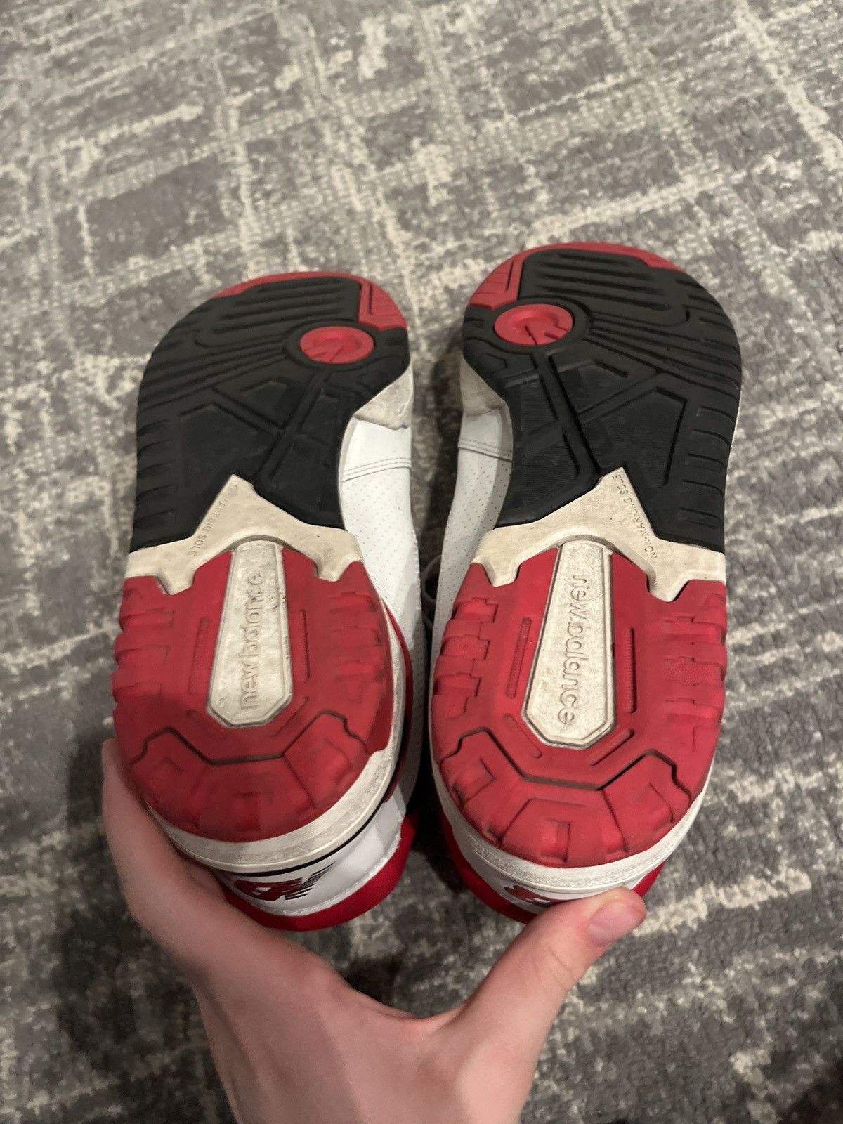 New Balance 550 White Team Red Size US 11 / EU 44 - 2 Thumbnail