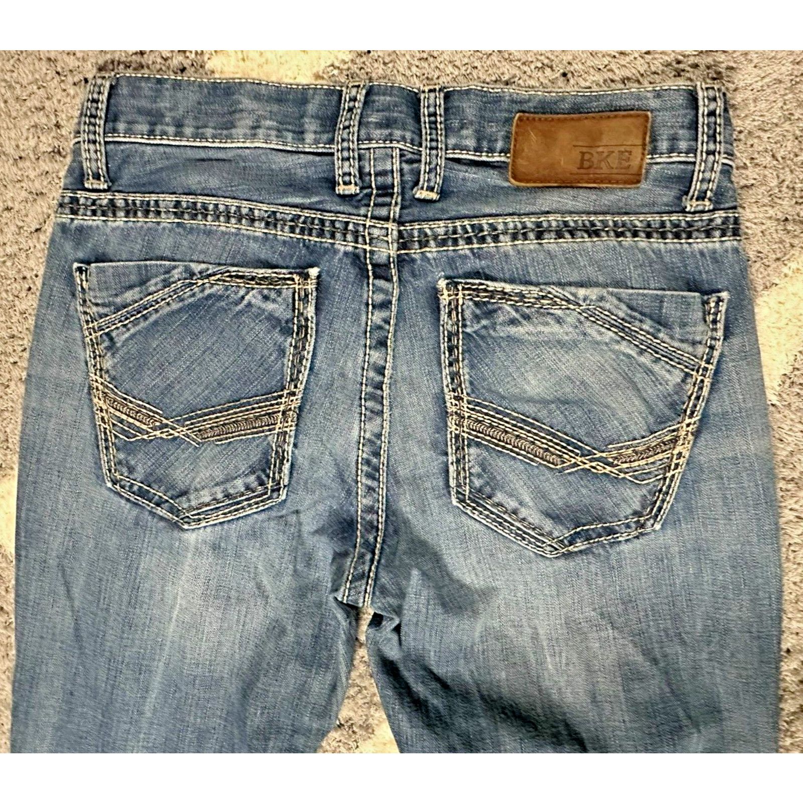 BKE Men's BKE Asher 30 Long Jeans Buckle Distressed Embroidered Size US 30 / EU 46 - 1 Thumbnail