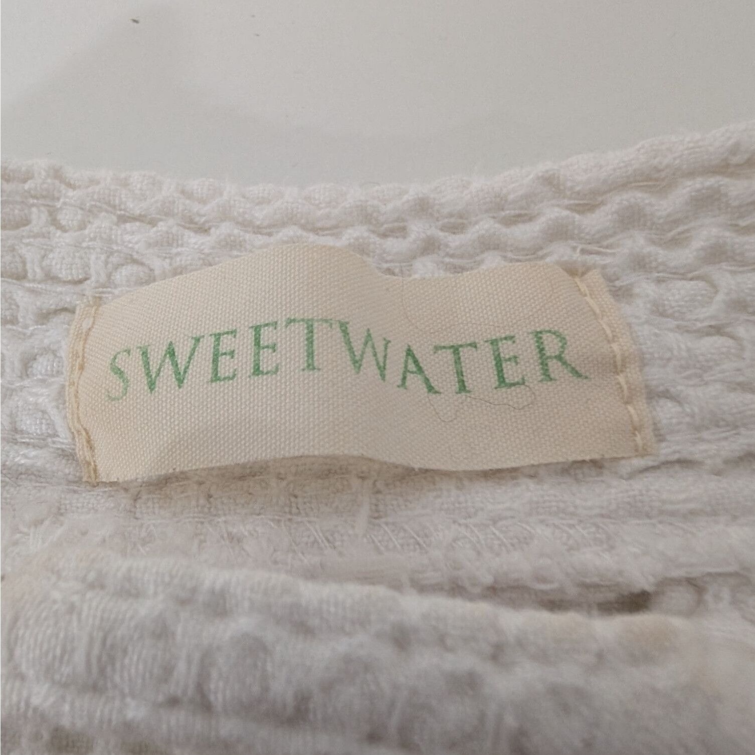 Designer Sweetwater Waffle Knit Kimono Robe Womens Size Medium White Size M / US 6-8 / IT 42-44 - 5 Thumbnail