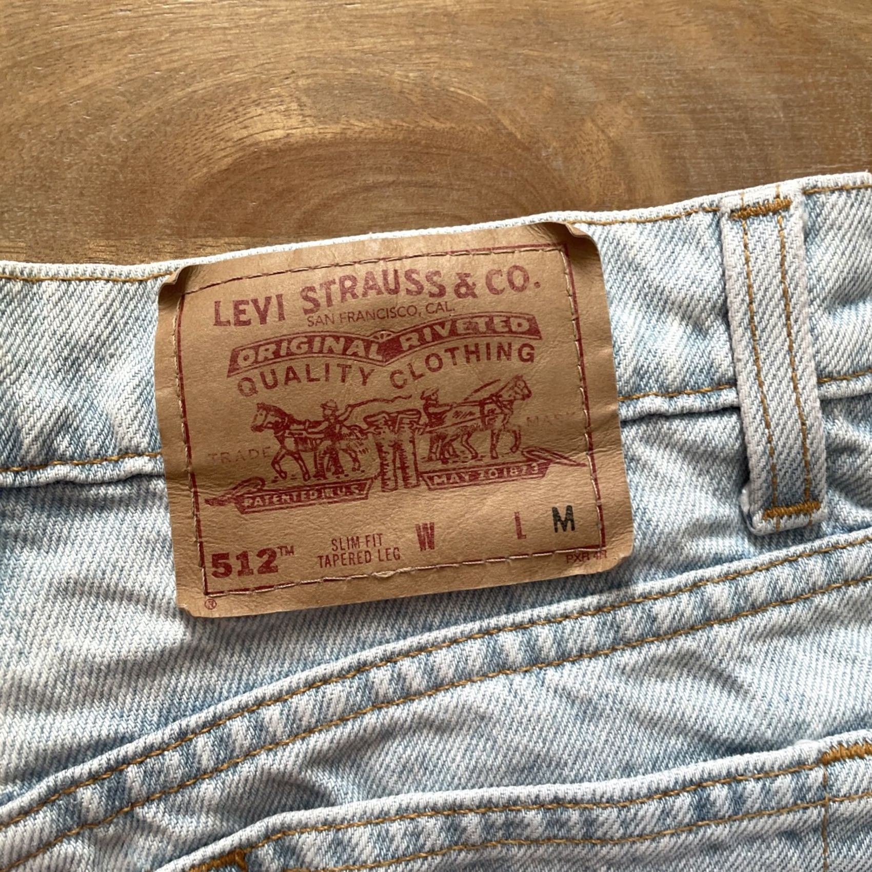 Levi's VINTAGE Levi's 512 Slim Jeans Women 7 Regular 26x30 Acid Wash Denim Blue 90s Cowboy Mom Weights: 5-Pocket Mens Girls Size 28" / US 6 / IT 42 - 5 Thumbnail