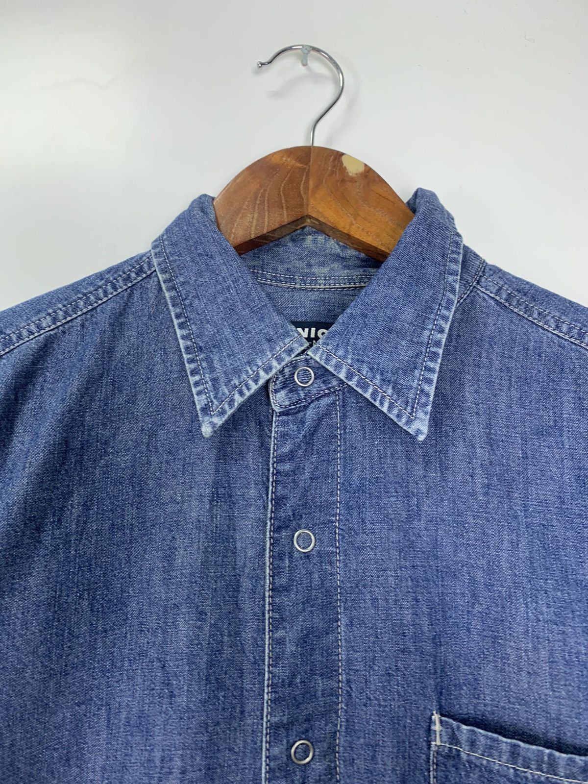 Uniqlo × Vintage Vintage Uniqlo clip button denim shirt Size US M / EU 48-50 / 2 - 4 Thumbnail