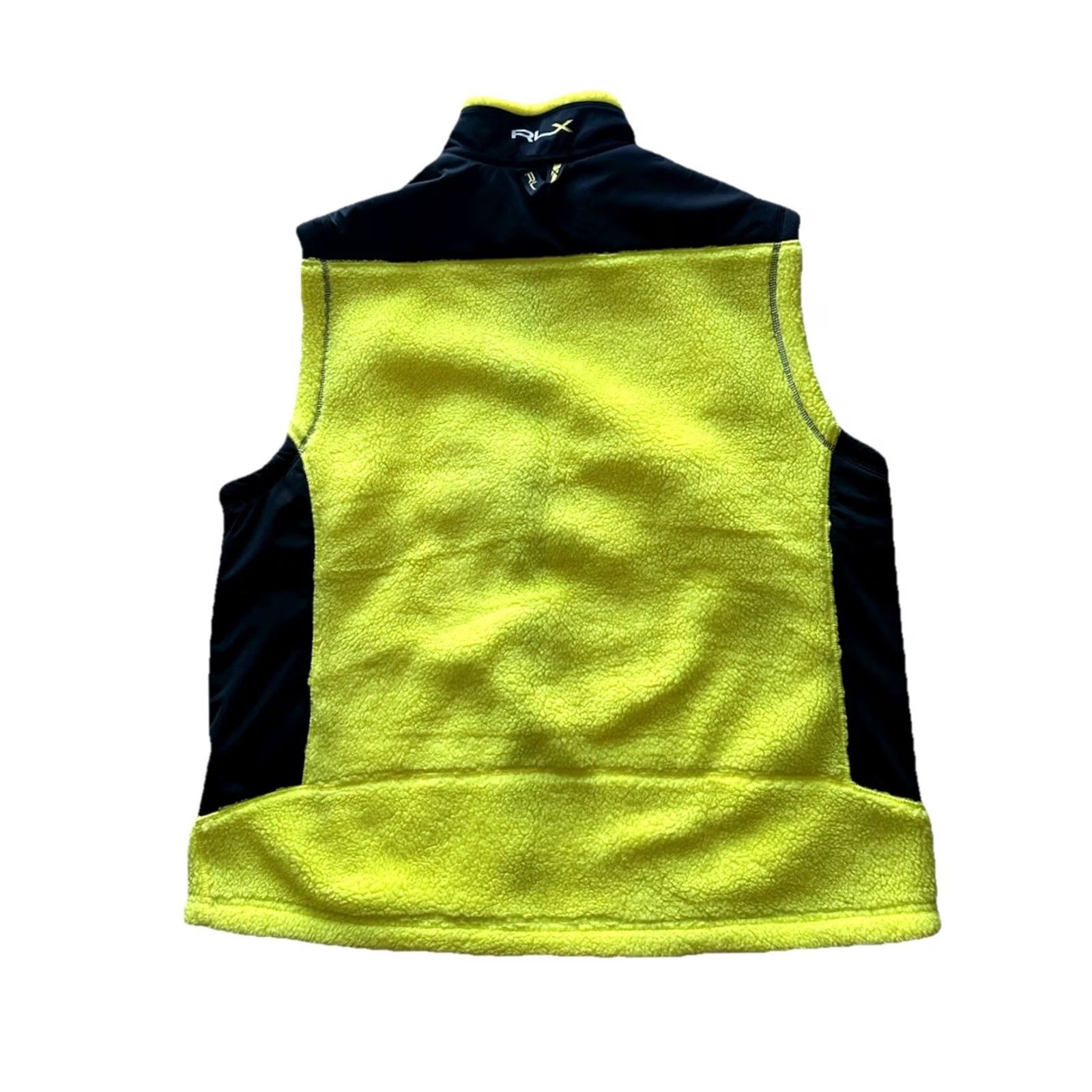 RLX Ralph Lauren VINTAGE RLX Ralph Lauren Vest Mens XXL Yellow Full Zip Fleece Vest RLX Performance Hiking 25.5” Chest 29.5” Length Size US XXL / EU 58 / 5 - 6 Thumbnail