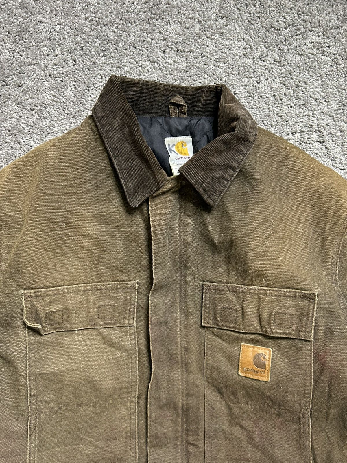 Carhartt Vintage 90s Carhartt Arctic Chore Jacket Earth Brown Quilt Size US M / EU 48-50 / 2 - 2 Thumbnail