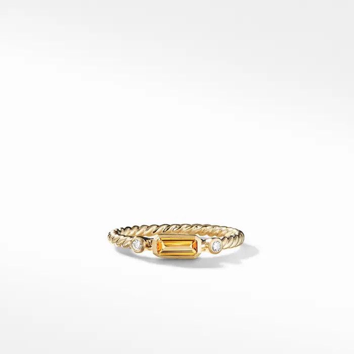David Yurman o1w1db11025 R13715D / Size 7 / Stack Ring in Golden Size ONE SIZE - 4 Thumbnail