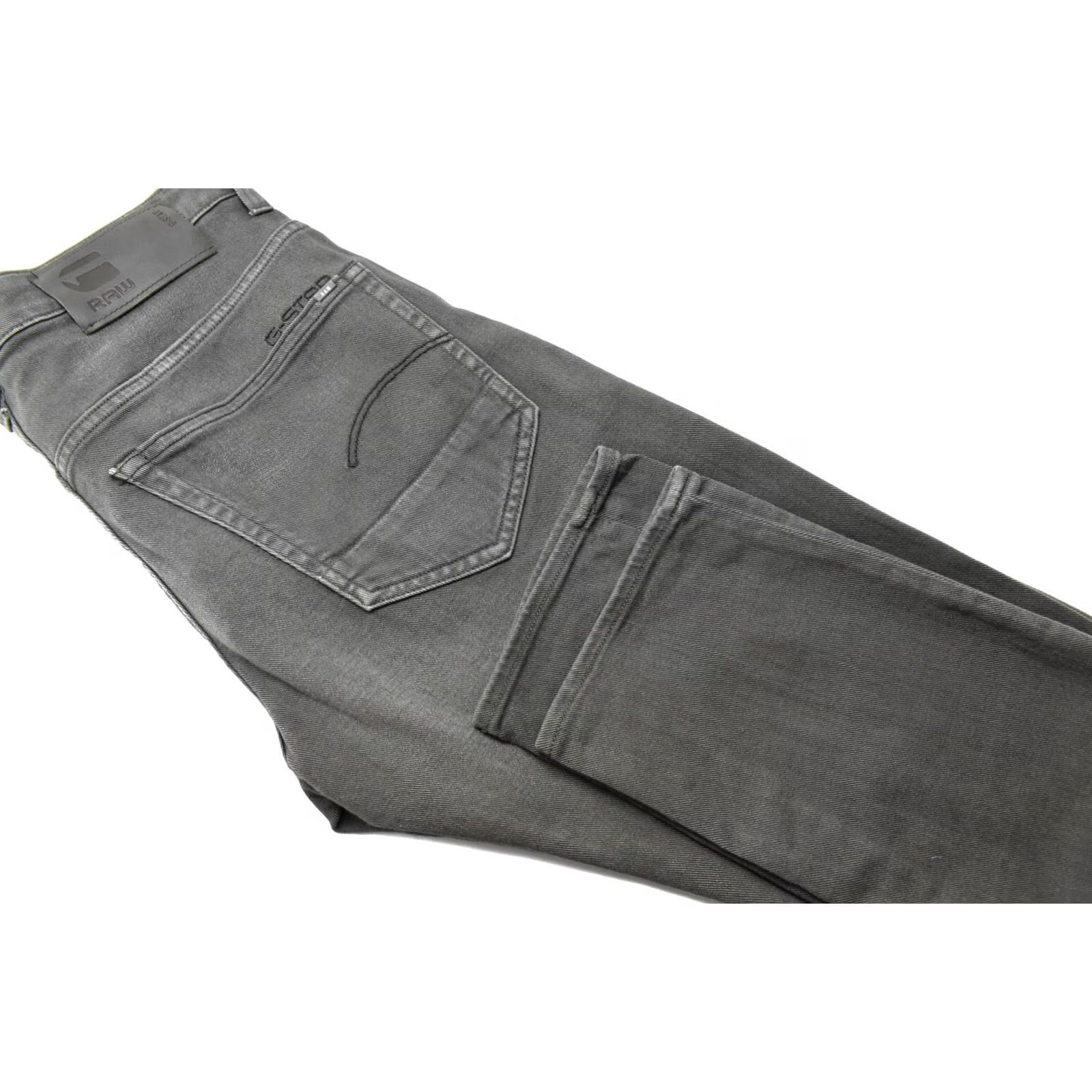 G-Star G-STAR 3301 Slim Jeans Men's W32/L32 Faded Whiskers Button Fly Grey Jeans Size US 32 / EU 48 - 5 Thumbnail