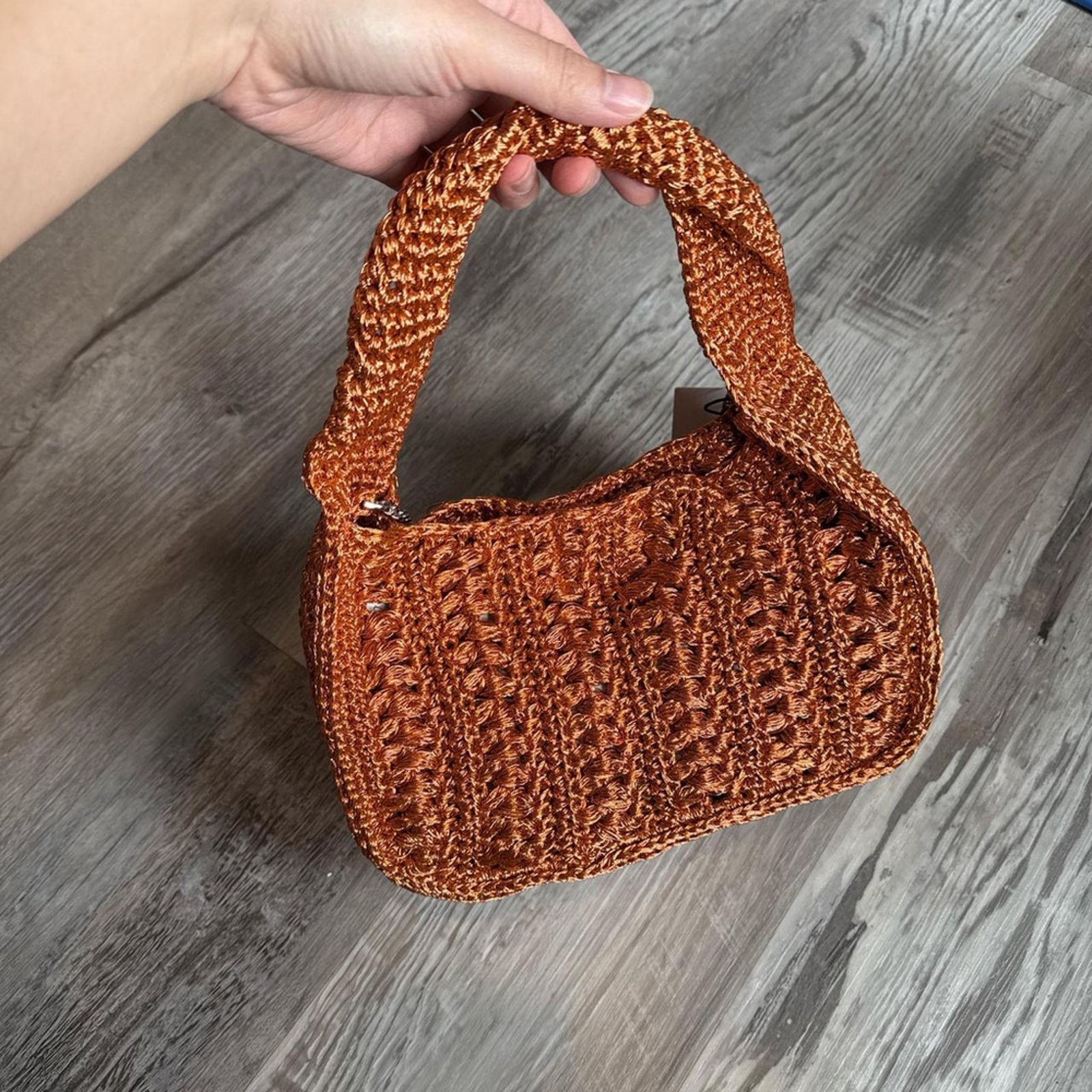 Zara ZARA BRAIDED RHINESTONE WOVEN MINI BAG Size ONE SIZE - 1 Thumbnail