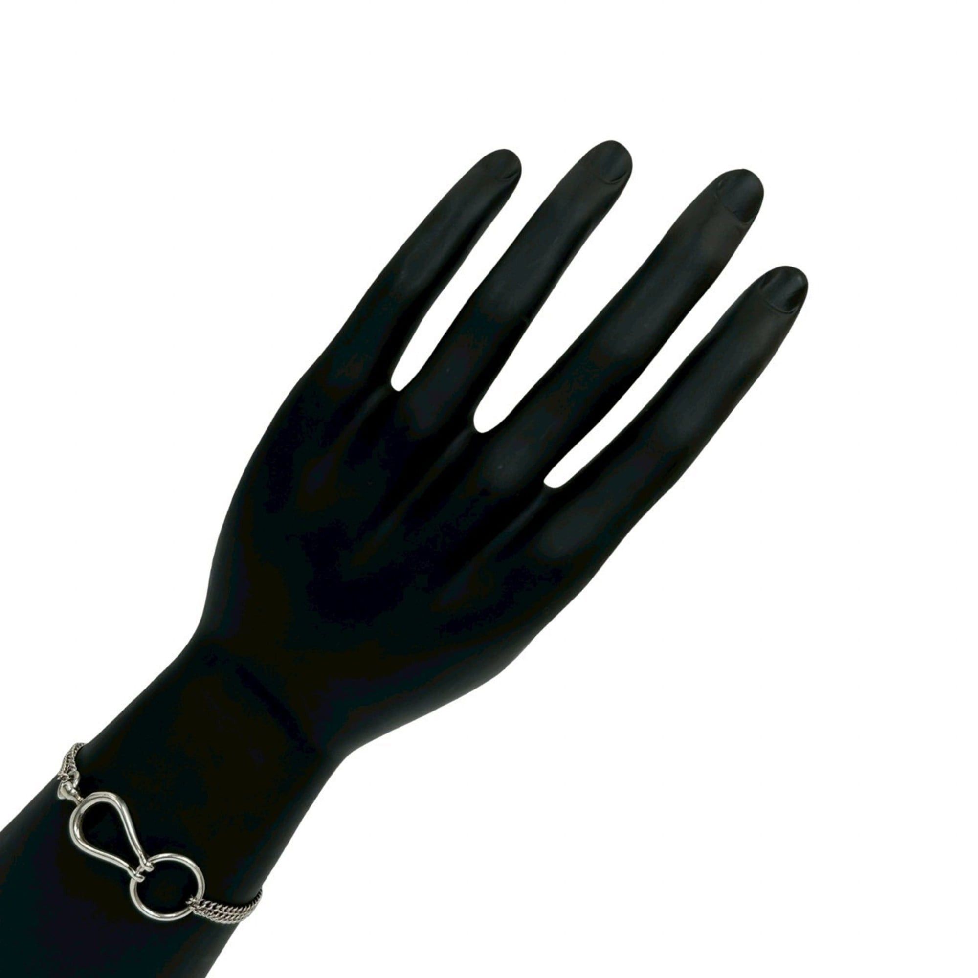 Hermes HERMES Margiela-era Arabesque Sterling Silver 925 Chain Bracelet/Bangle, 95437 Size ONE SIZE - 1 Thumbnail