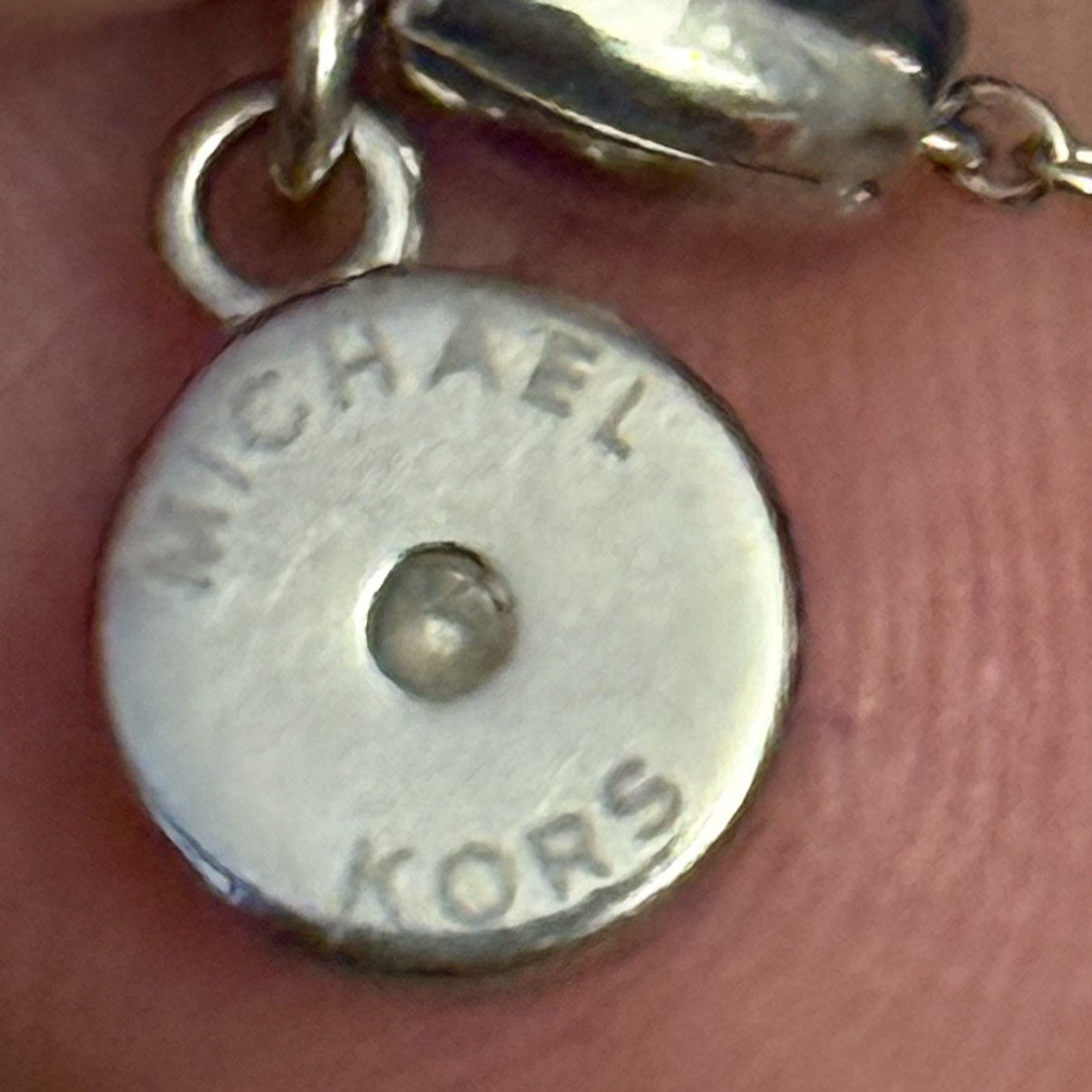 Michael Kors Michael Kors dainty pave puffed heart pendant necklace Size ONE SIZE - 4 Thumbnail