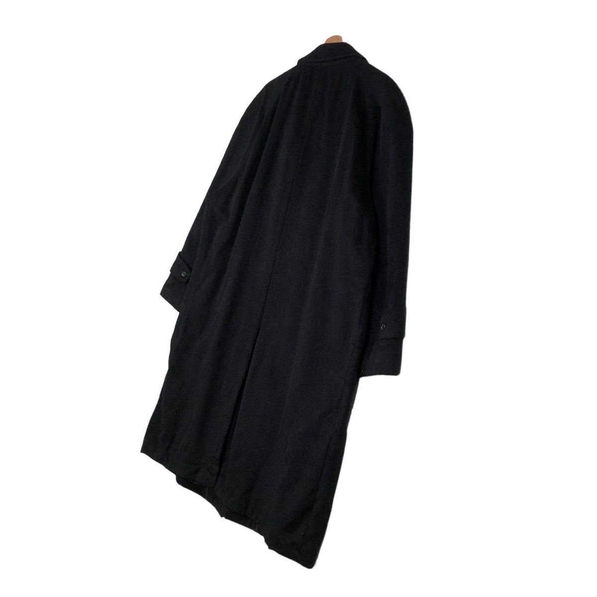 Issey Miyake Rich Black Vintage Wool Long Jacket Herringbone DonatoVinci Size US L / EU 52-54 / 3 - 11 Thumbnail