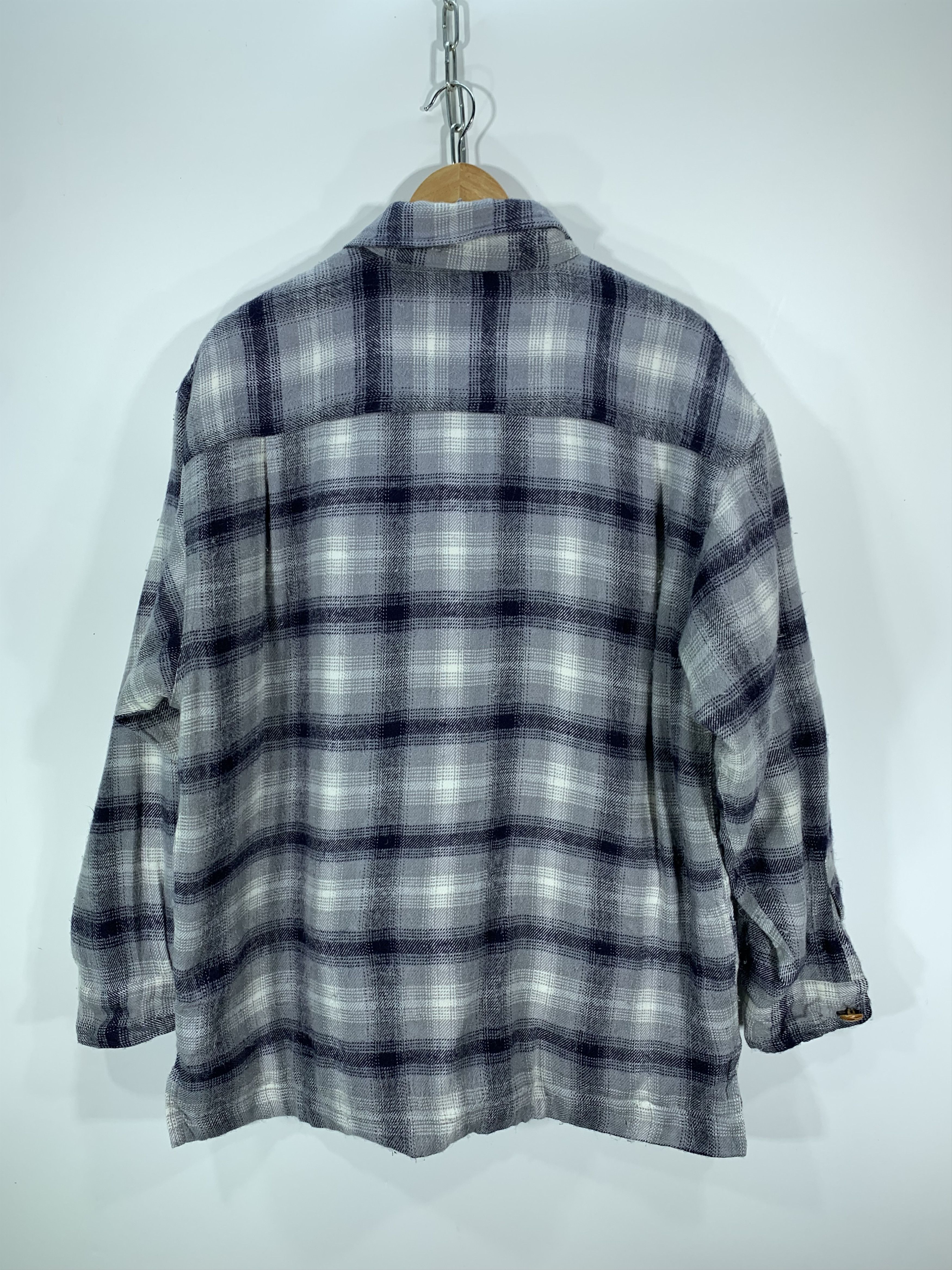 Uniqlo Vintage 90s Uniqlo Sherpa Flannel Jacket Size US L / EU 52-54 / 3 - 11 Thumbnail