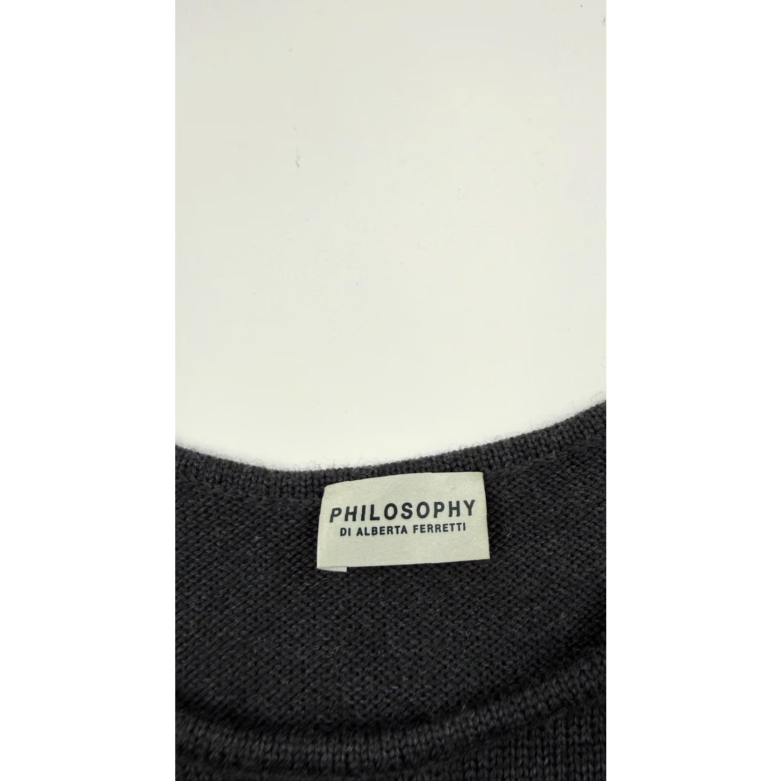 Alberta Ferretti PHILOSOPHY DI ALBERTA FERRETTI Dress Womens 4 Black Gray Sequin Made in Italy Size S / US 4 / IT 40 - 2 Thumbnail