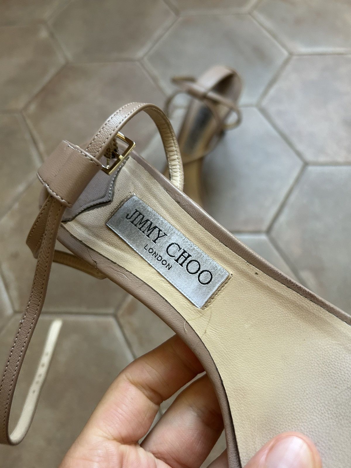 Jimmy Choo Jimmy Choo High Heels Sneak Skin Luxury Size US 9.5 / IT 39.5 - 4 Thumbnail