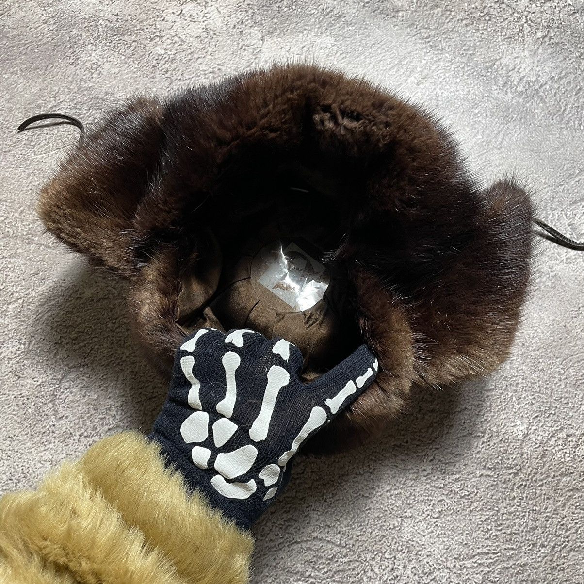 Vintage Vintage 90s Mohair Ushanka Beanie Grunge Alt Streetwear OS Size ONE SIZE - 5 Thumbnail