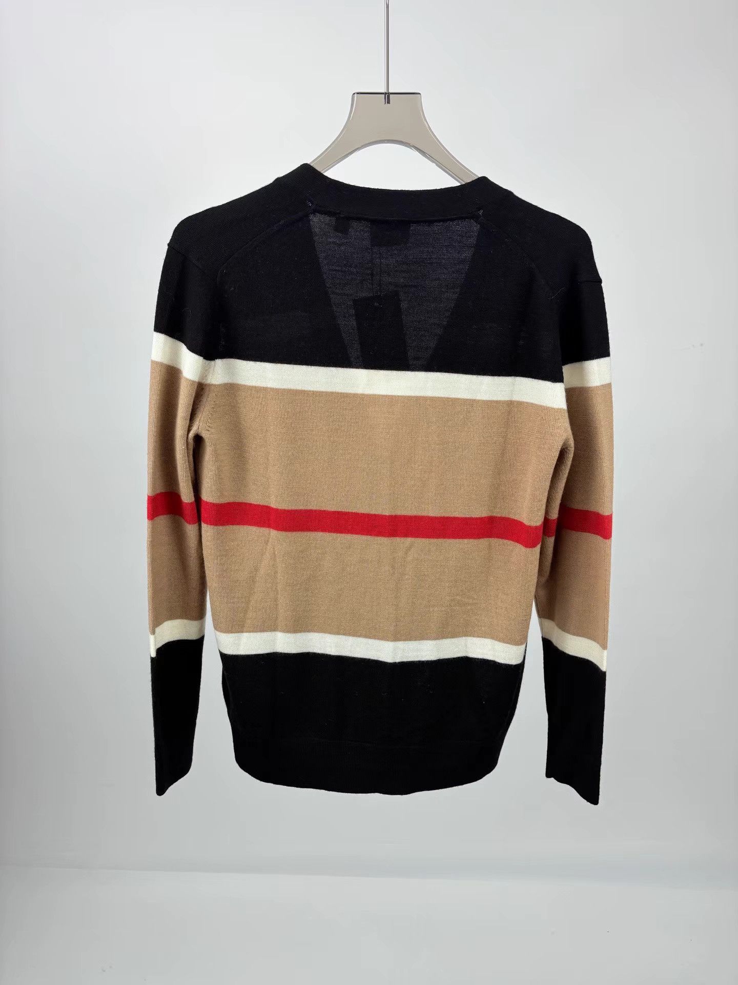 Burberry BURBERRY Striped Cashmere Cardigan Size US XS / EU 42 / 0 - 2 Thumbnail