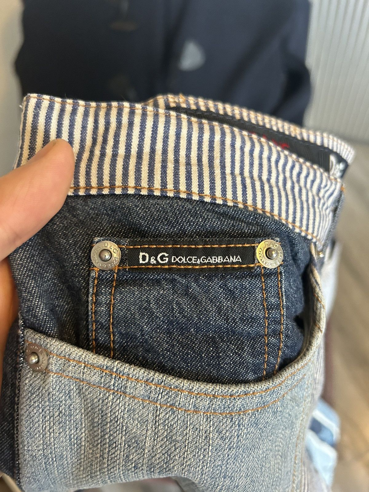 Dolce & Gabbana D&G Dolce & Gabbana Patchwork Star and Stripe Jeans Size US 30 / EU 46 - 18 Thumbnail