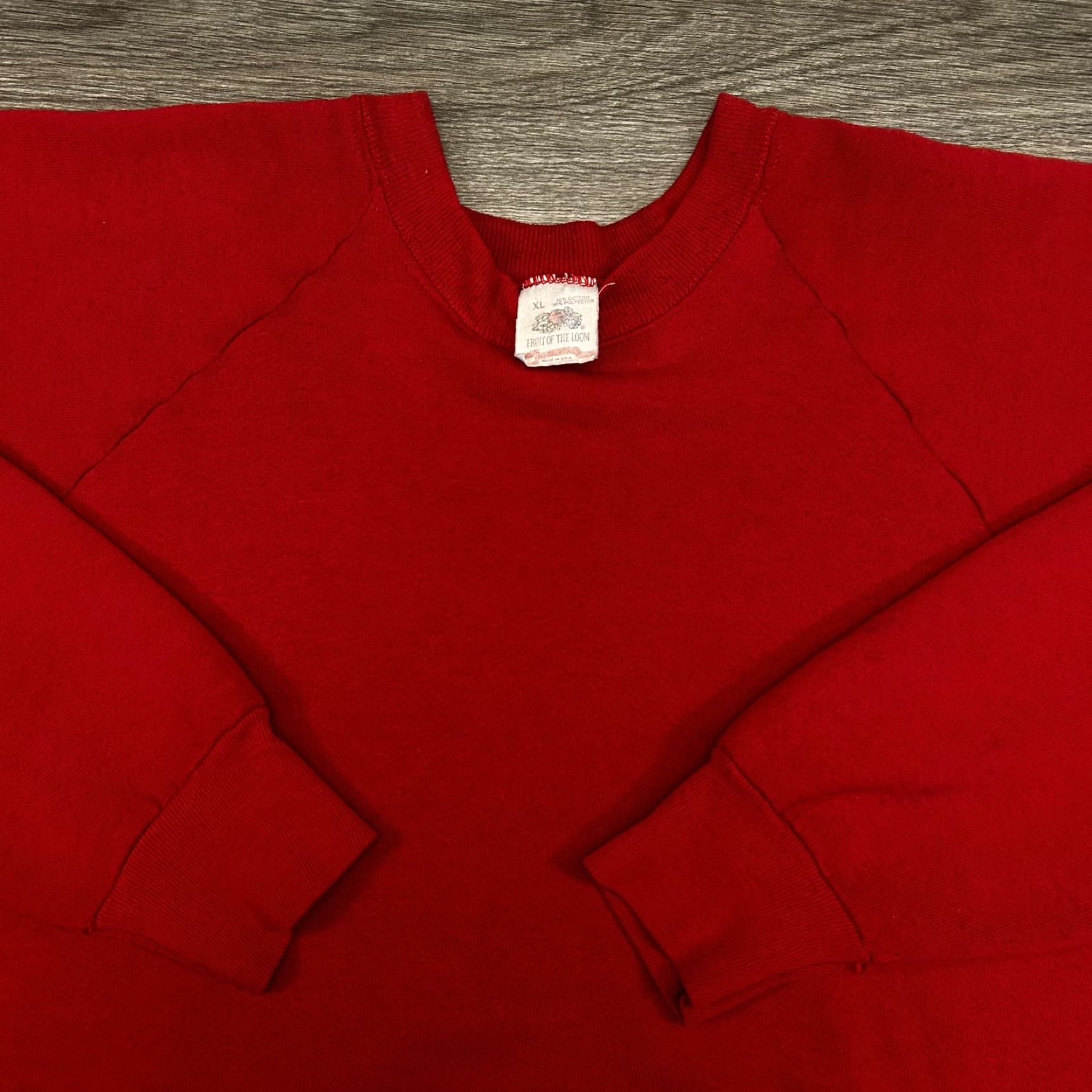 Fruit Of The Loom Vintage Fruit of the Loom Sweatshirt Mens XL Red Raglan Made in USA Size US XL / EU 56 / 4 - 2 Thumbnail