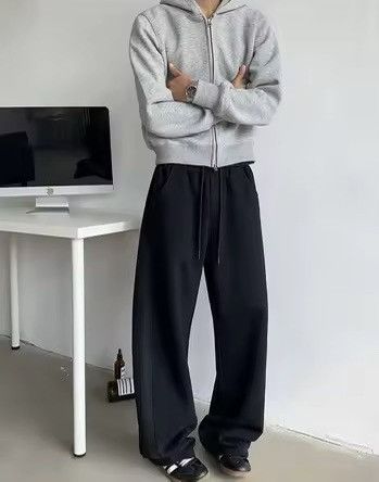 Japanese Brand ULTRA BAGGY WIDE-LEG SWEATPANTS (Y2K STREETWEAR) Size US 34 / EU 50 - 4 Thumbnail