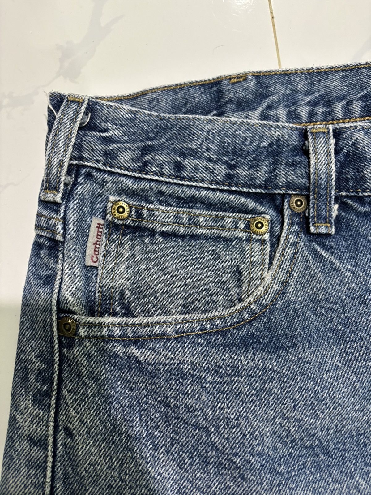 Carhartt Vintage CARHARTT Sand Wash Blue Jeans Size US 38 / EU 54 - 10 Thumbnail