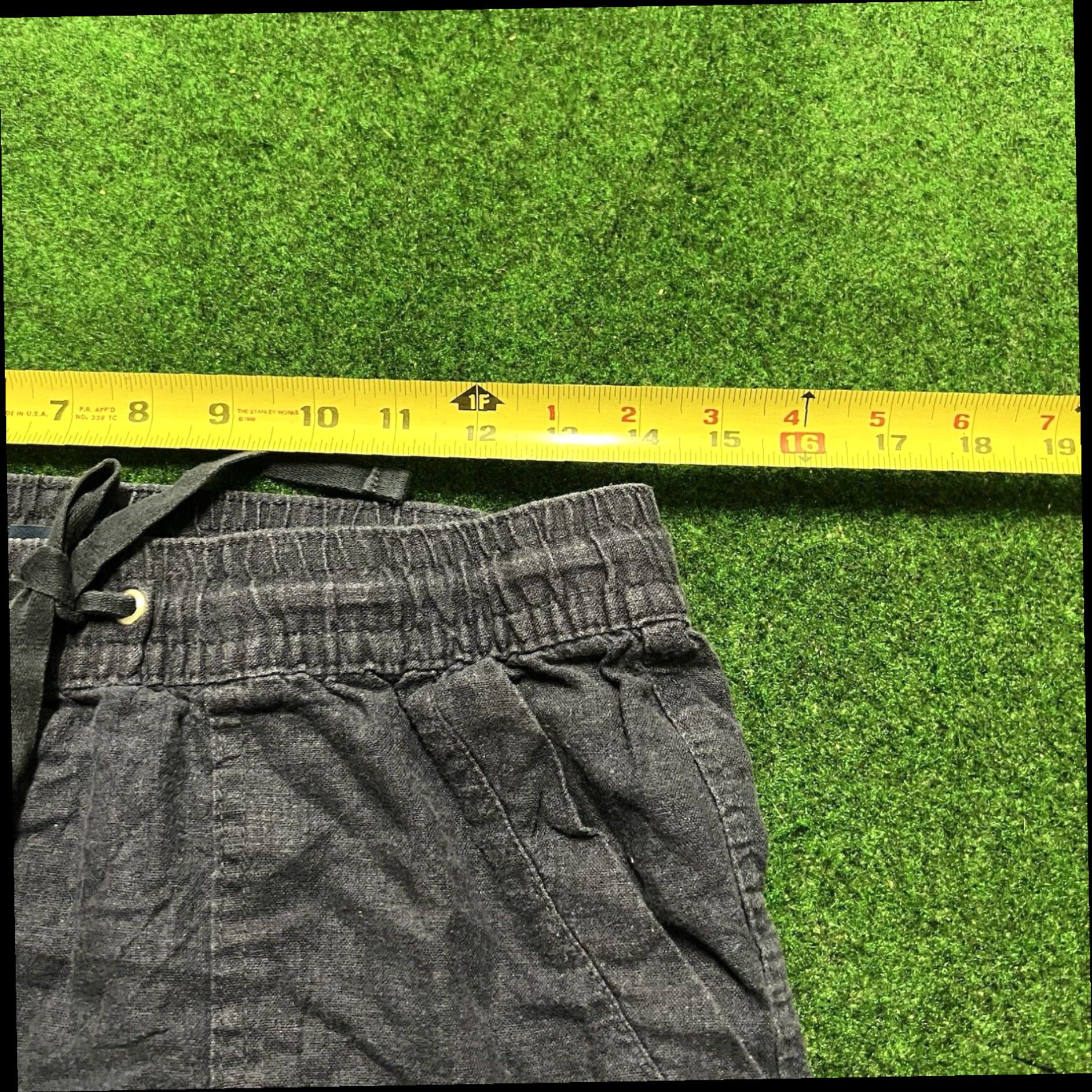 Nautica Nautica Shorts Womens Size S Blue Linen Blend Pull on Drawtring Pockets Casual Size 28" / US 6 / IT 42 - 4 Thumbnail