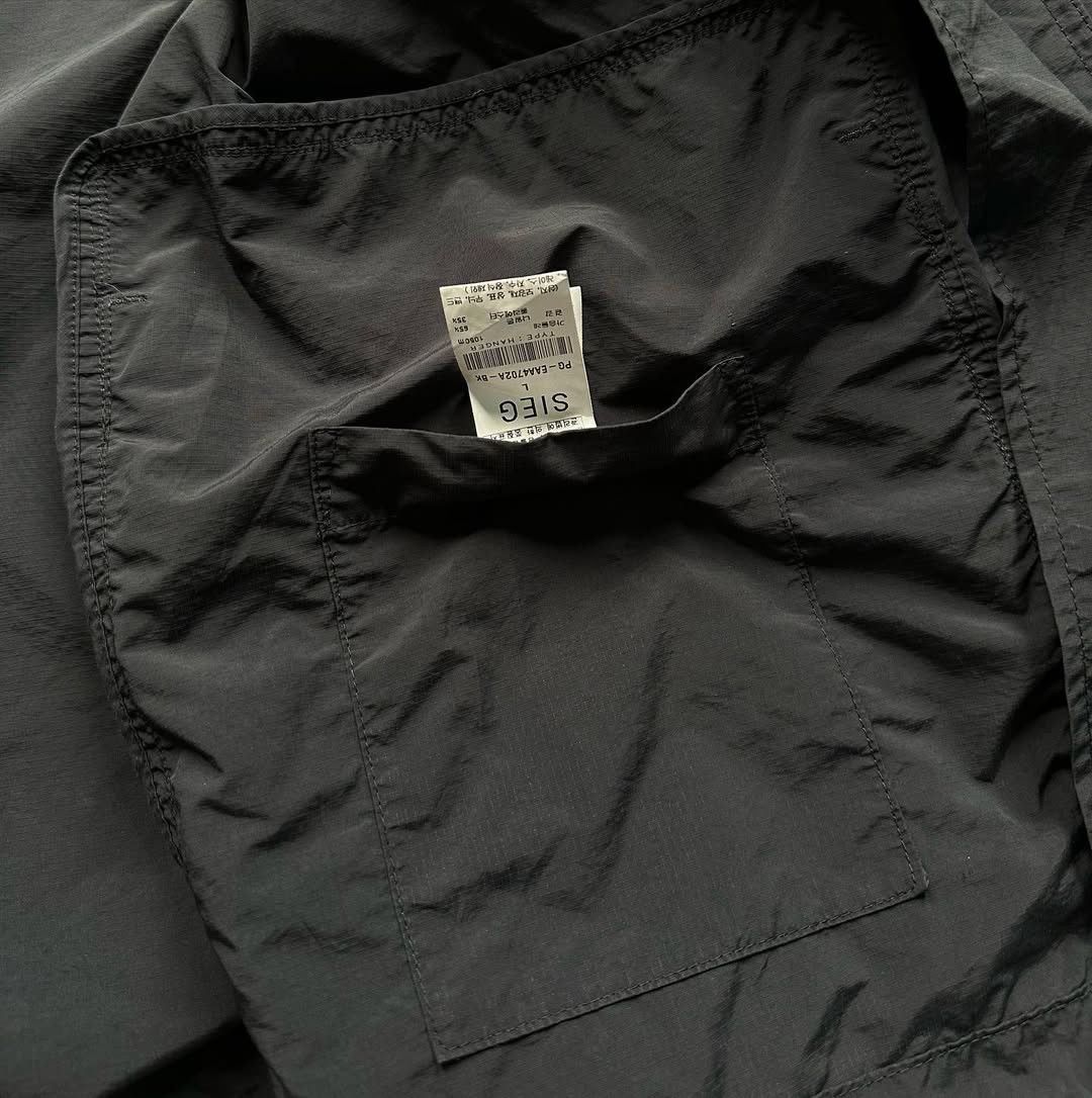 Japanese Brand SIEG x 59LINE Nylon Ripstop String Overfit Jacket Black Size US L / EU 52-54 / 3 - 7 Thumbnail