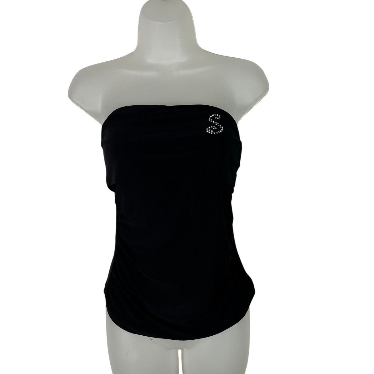 Other Wet Seal Vintage Y2K Black Tube Top Rhinestone Initial Top M Size M / US 6-8 / IT 42-44 - 1 Thumbnail