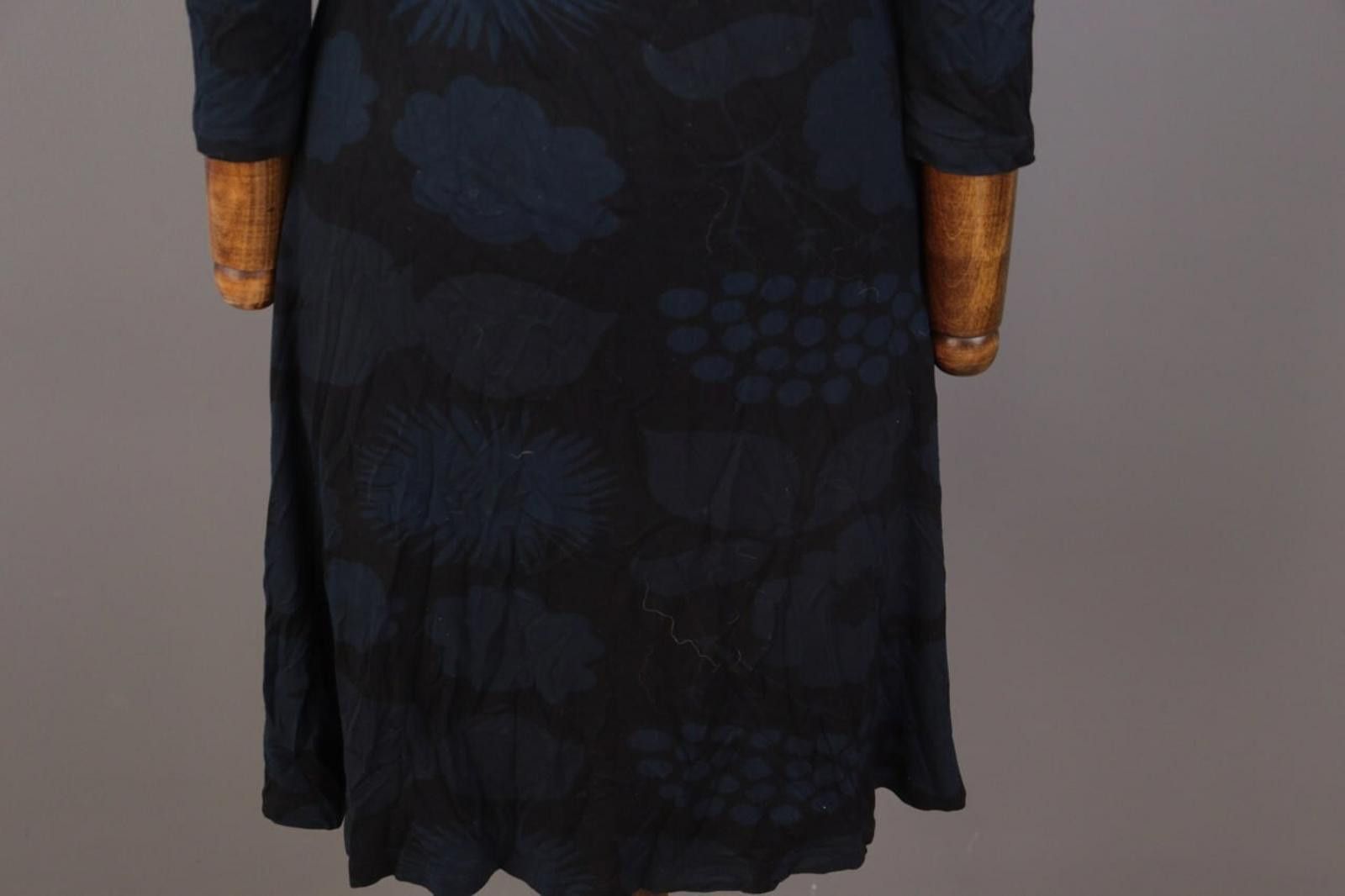 Marimekko Marimekko Blue Floral Bodycon A-Line Knee Dress Size S Size S / US 4 / IT 40 - 10 Thumbnail