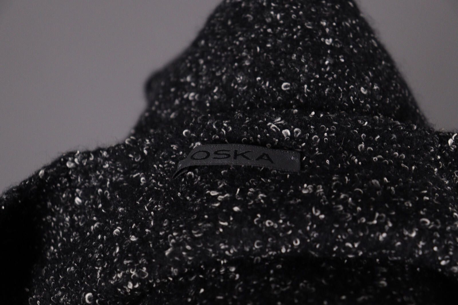Oscar De La Renta Oska Black Wool Short Sleeve Sweater Size 1 / UK 10 / US 6-8 Size M / US 6-8 / IT 42-44 - 8 Thumbnail