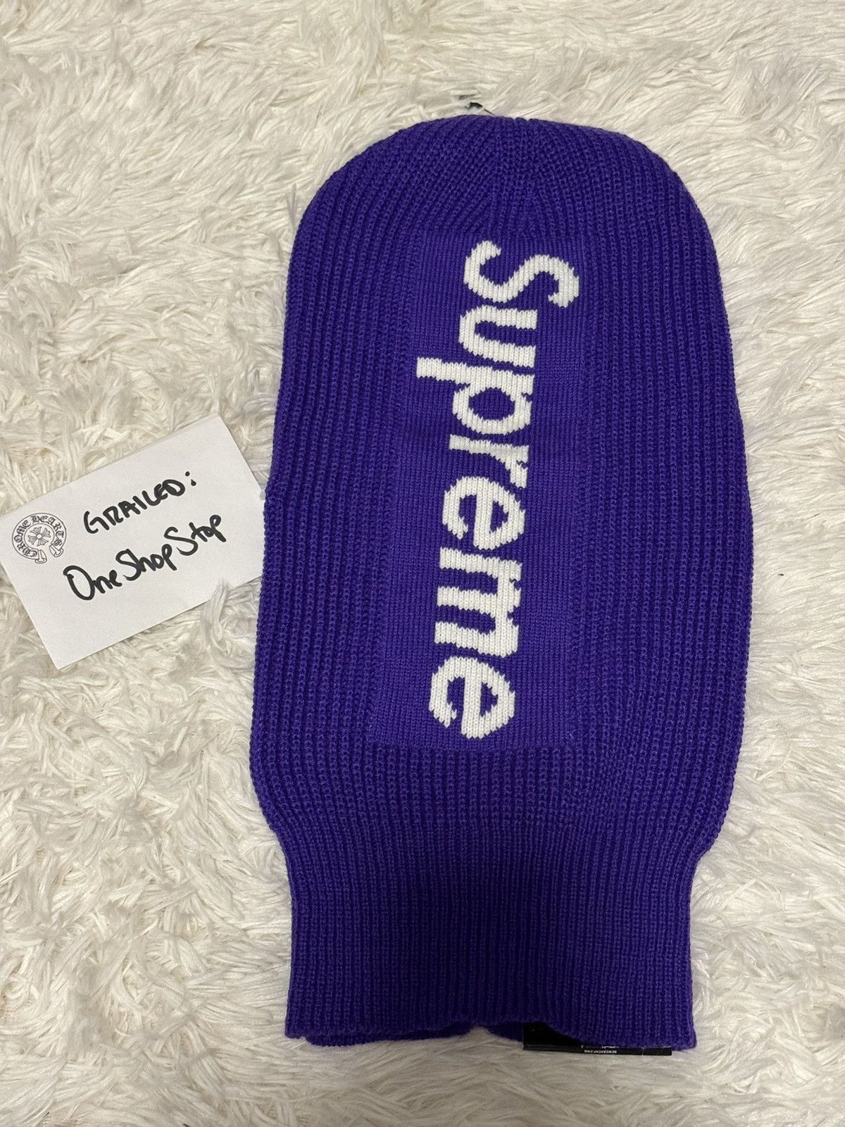 Supreme Supreme x New Era Balaclava Purple Size ONE SIZE - 2 Thumbnail